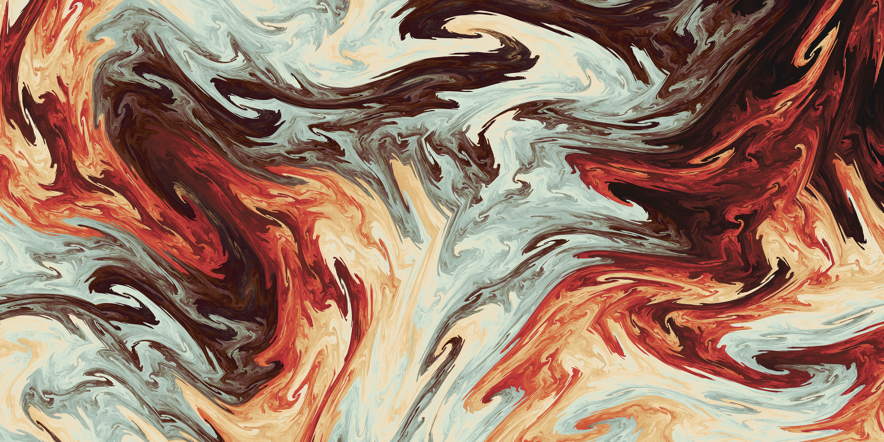 Abstract digital art with swirling colorful patterns HD Wallpaper