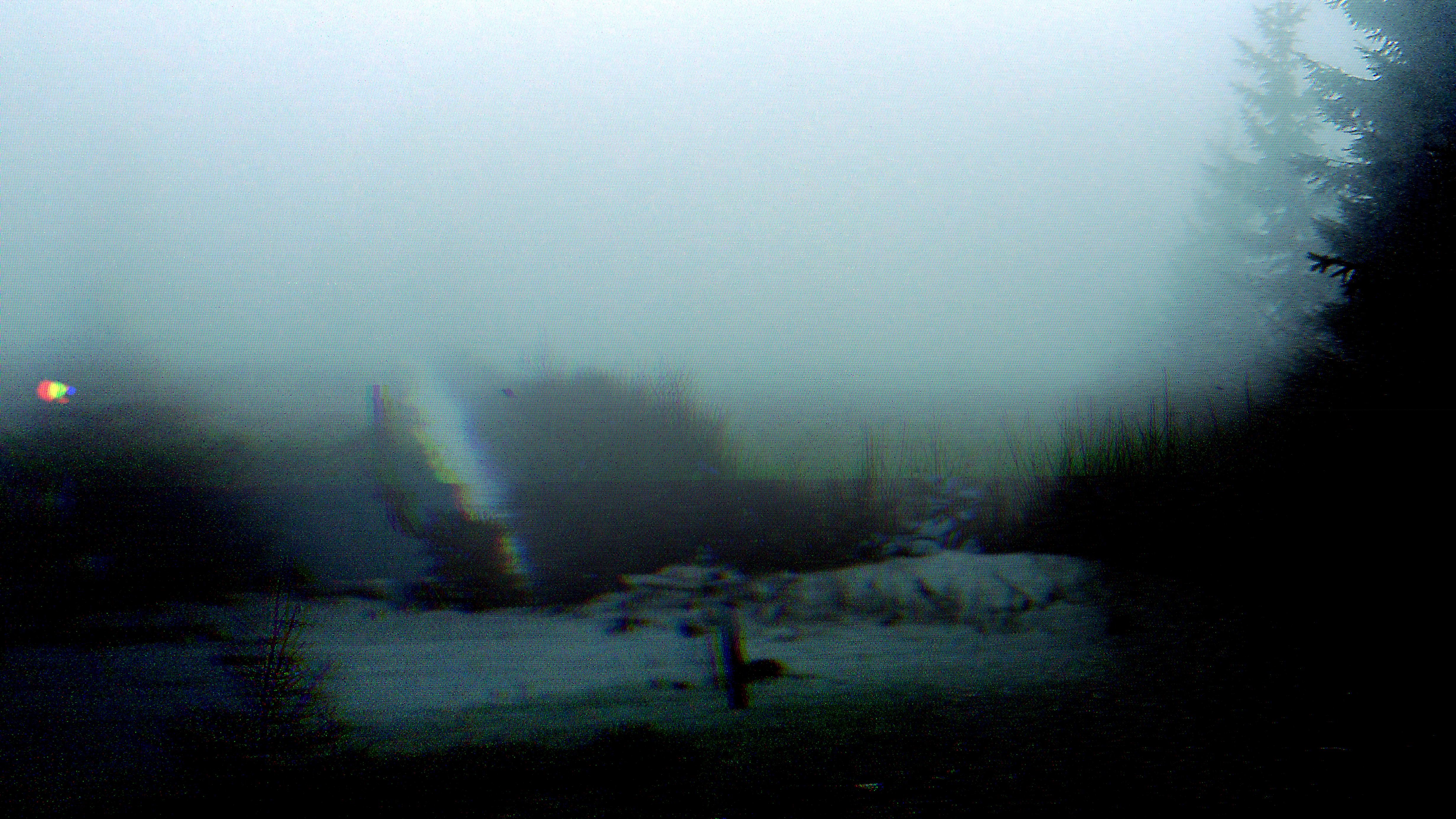 4K Glitch Art Snow Nature HD Wallpaper