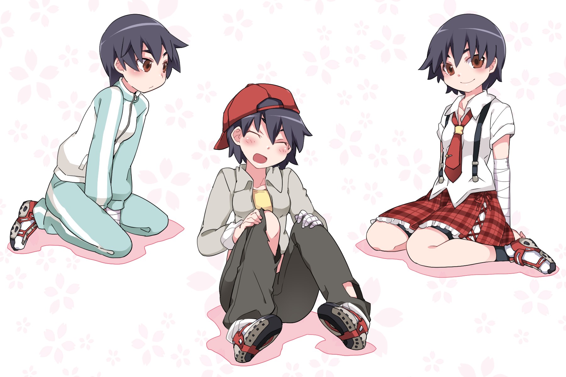 Kanbaru Suruga from Monogatari Series fan art HD Wallpaper