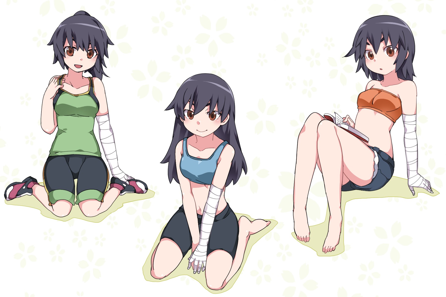 Kanbaru Suruga from Monogatari Series HD Wallpaper