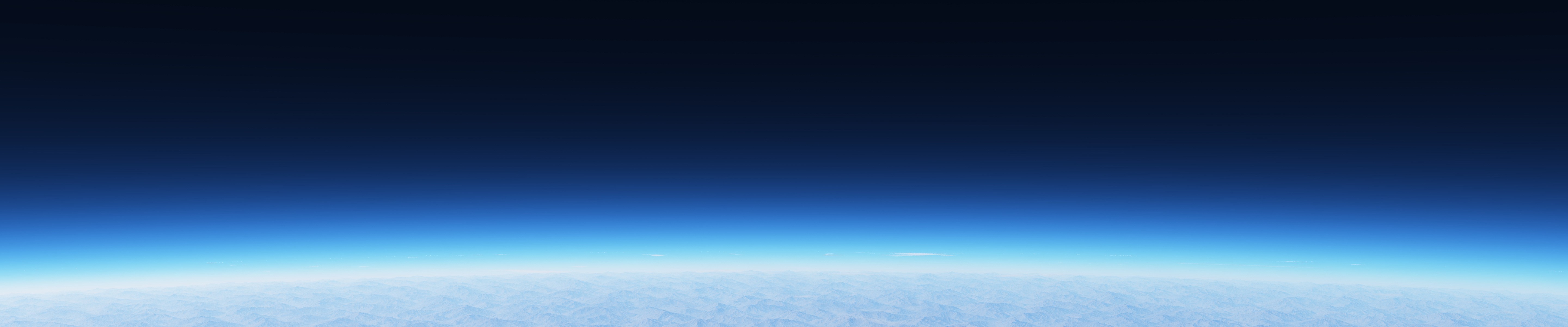 4K wide angle view of the sky above clouds HD Wallpaper