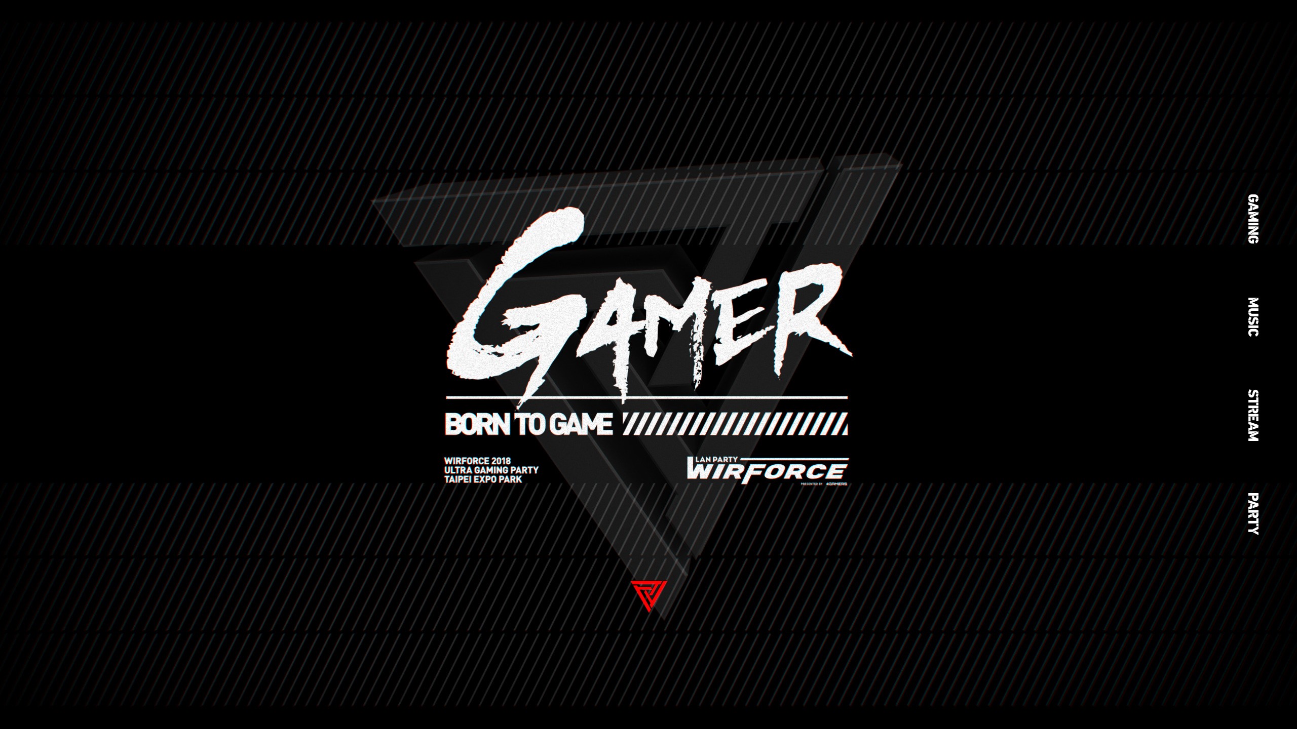 WirForce 2018 GAMER Born to Game Lan Party HD Wallpaper