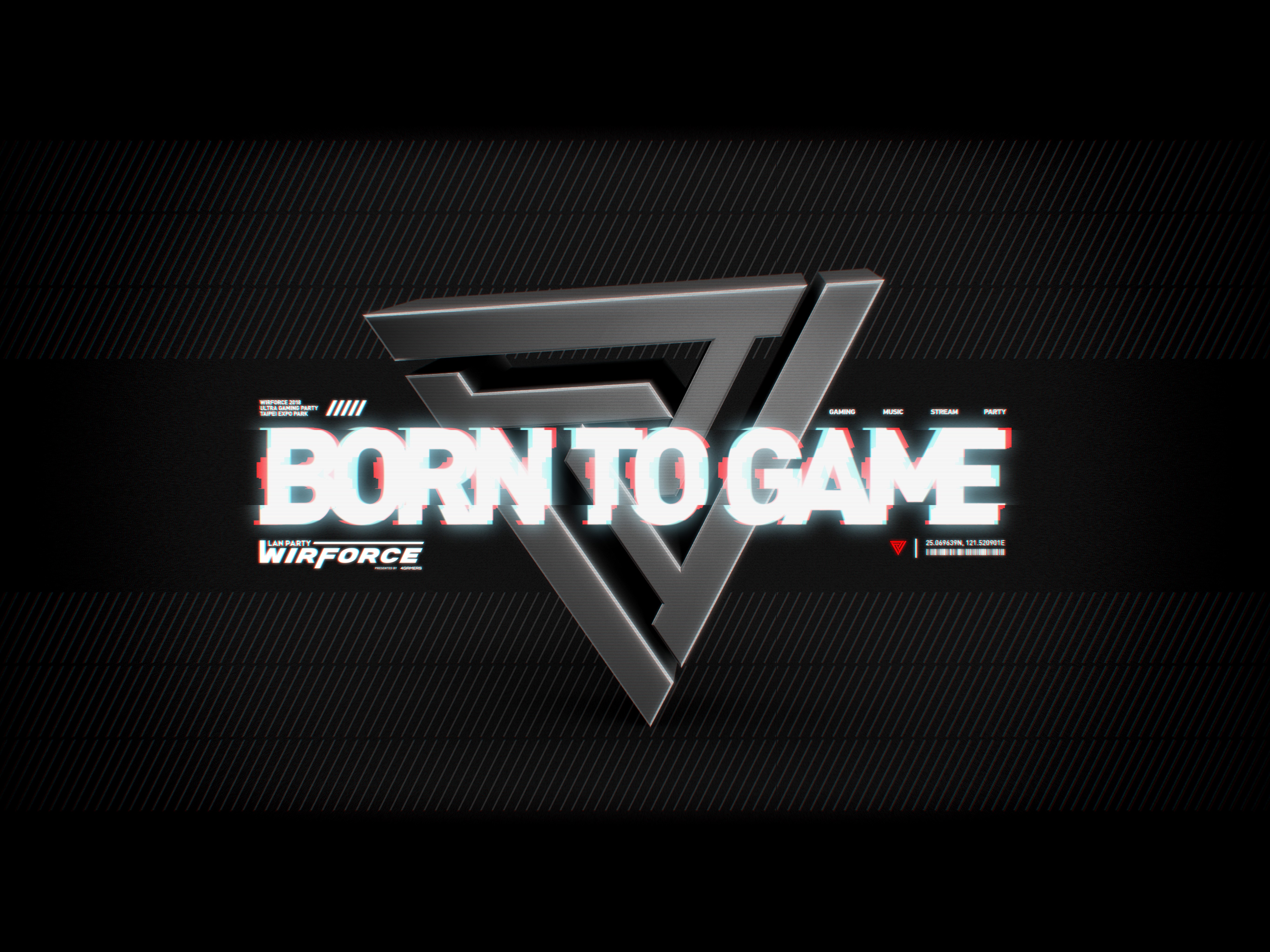 WirForce Born to Game Esport Lan Party HD Wallpaper