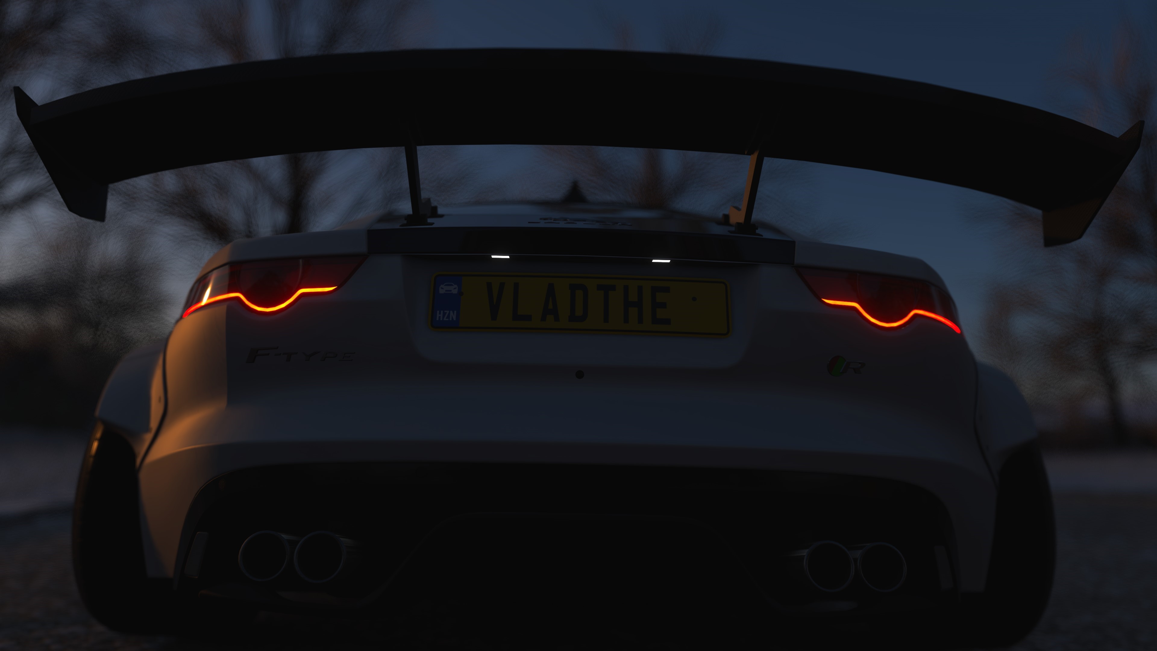 White Jaguar F-Type SVR from Forza Horizon 4 HD Wallpaper
