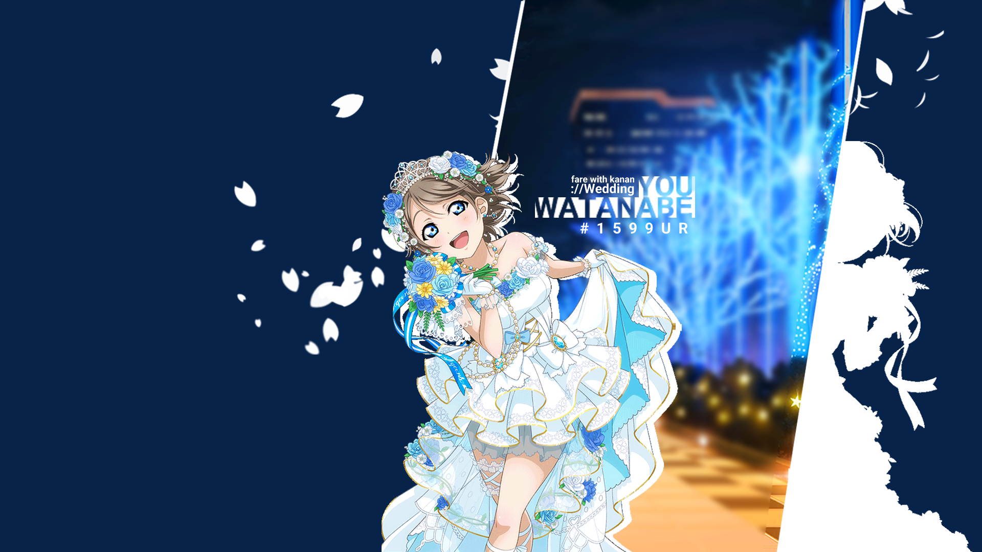 You Watanabe from Love Live! Sunshine!! Wedding UR HD Wallpaper