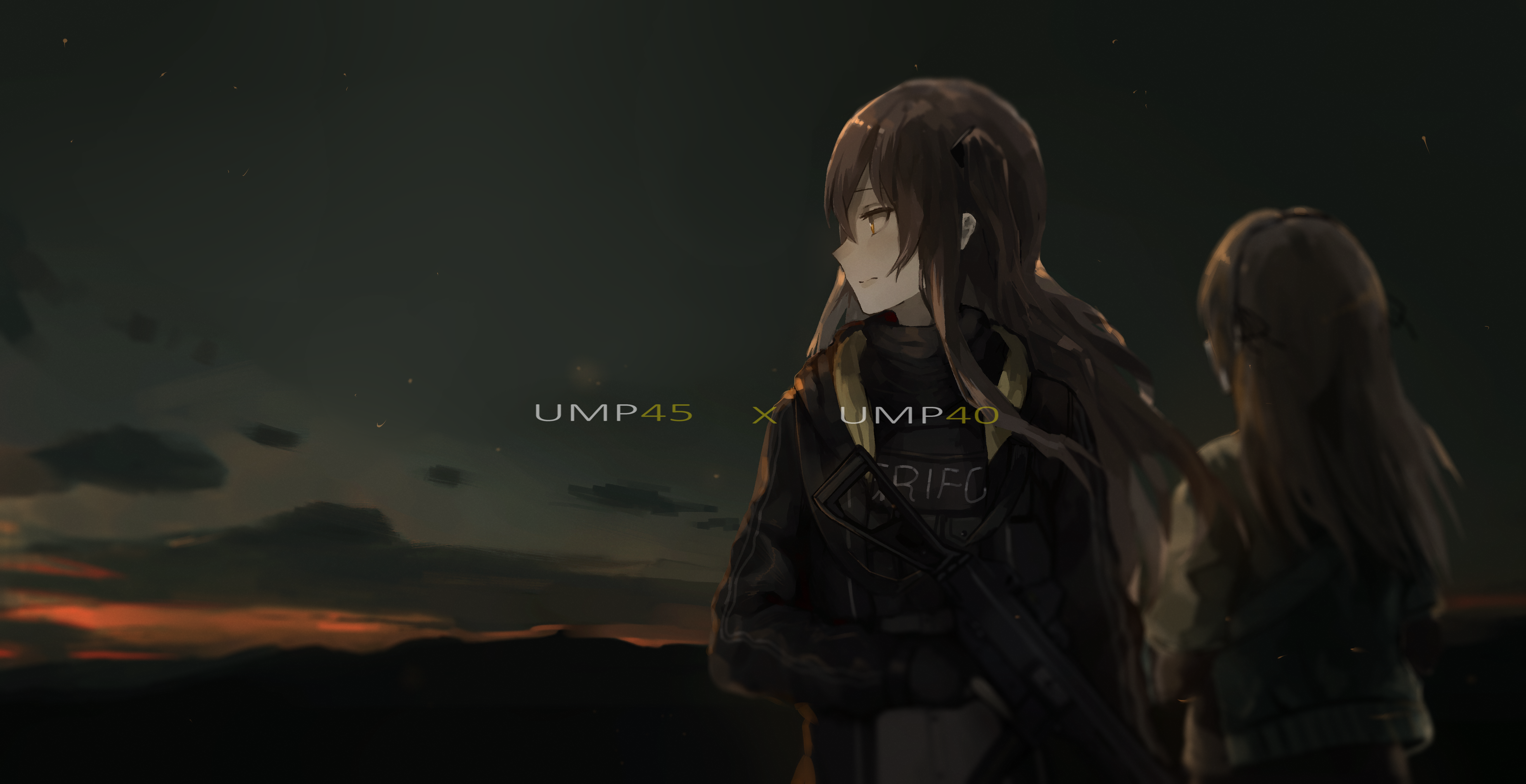 UMP45 and UMP40 from Girls Frontline HD Wallpaper