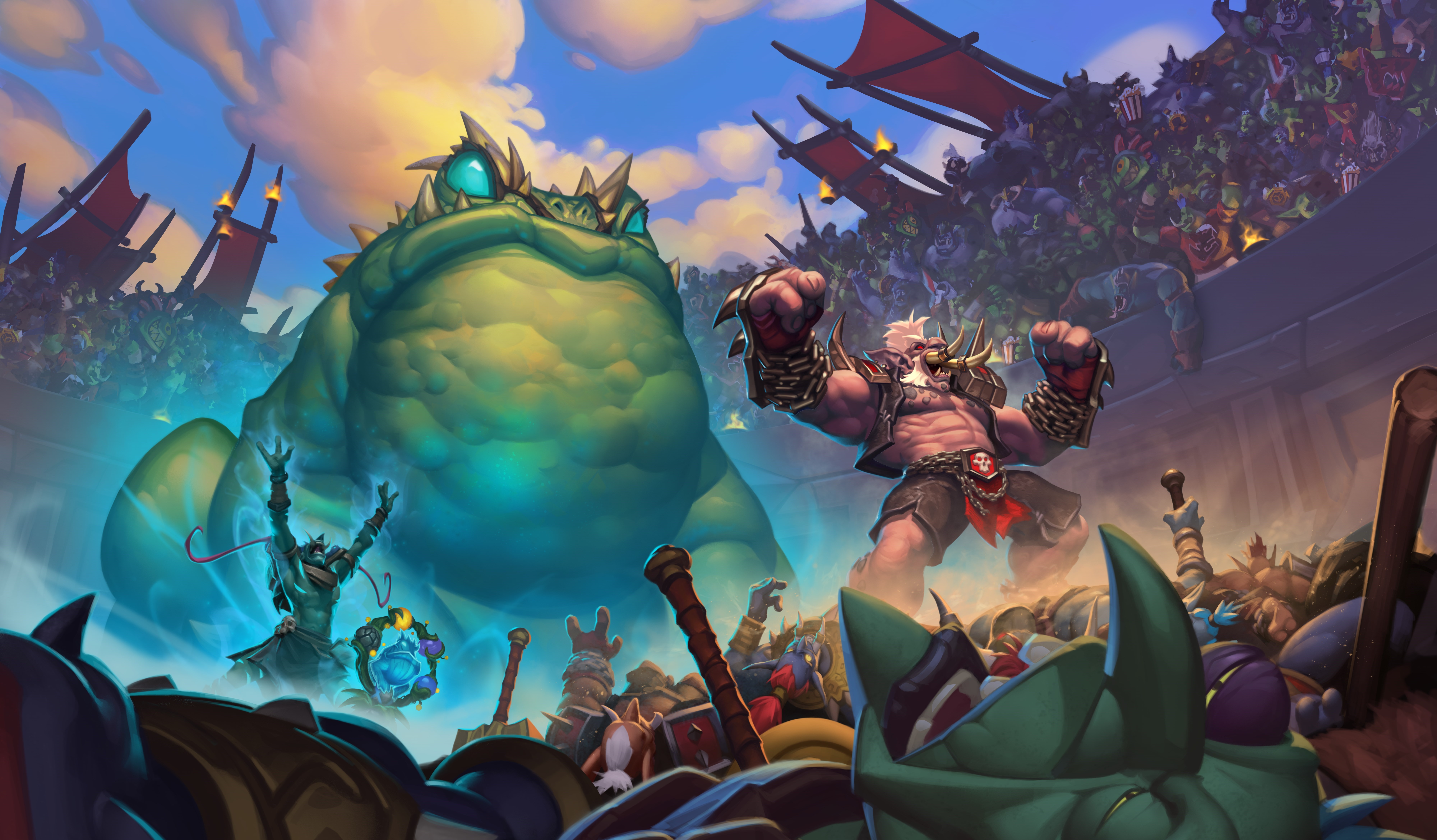 Hearthstone: Rastakhan's Rumble Arena Battle HD Wallpaper