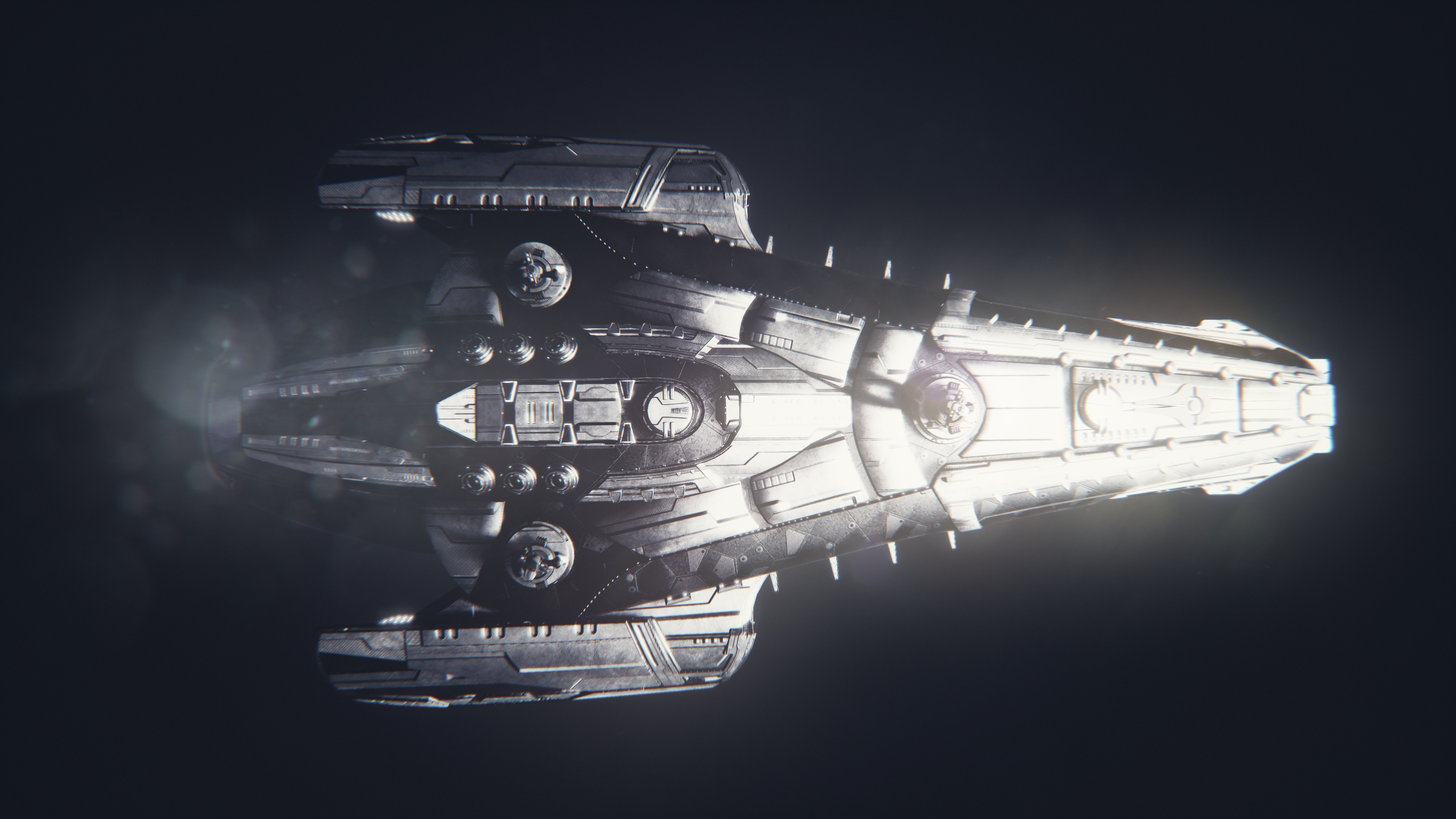Spaceship from Everspace in space HD Wallpaper
