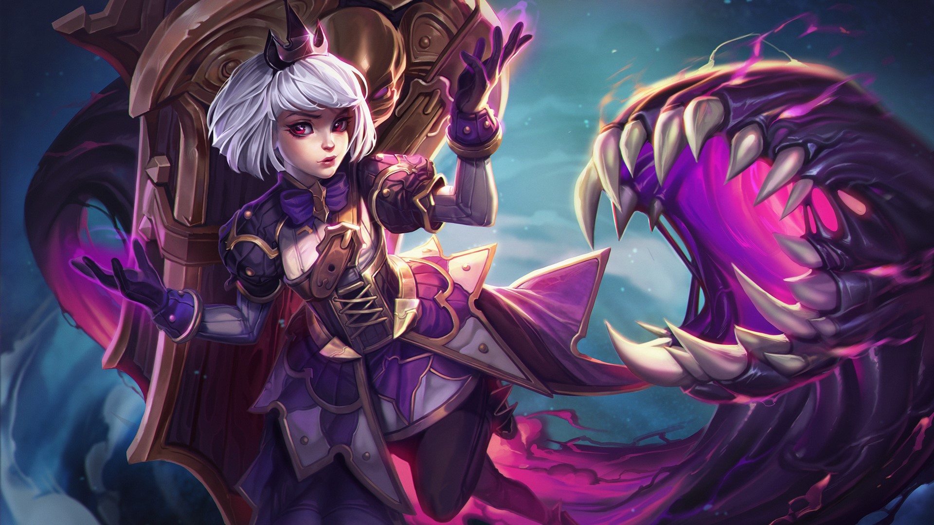 Orphea from Heroes of the Storm with a monster HD Wallpaper