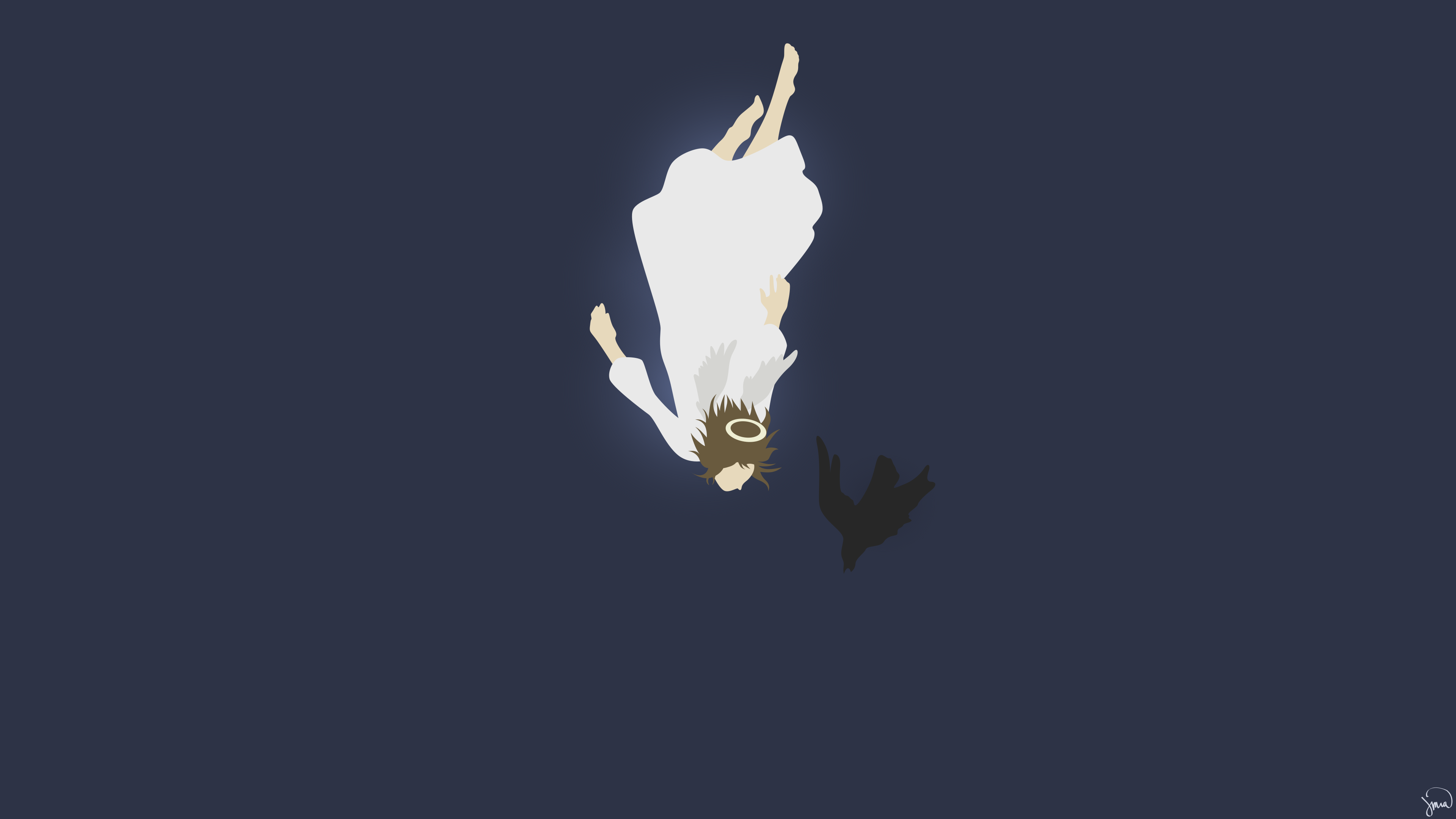 Rakka from Haibane Renmei falling HD Wallpaper