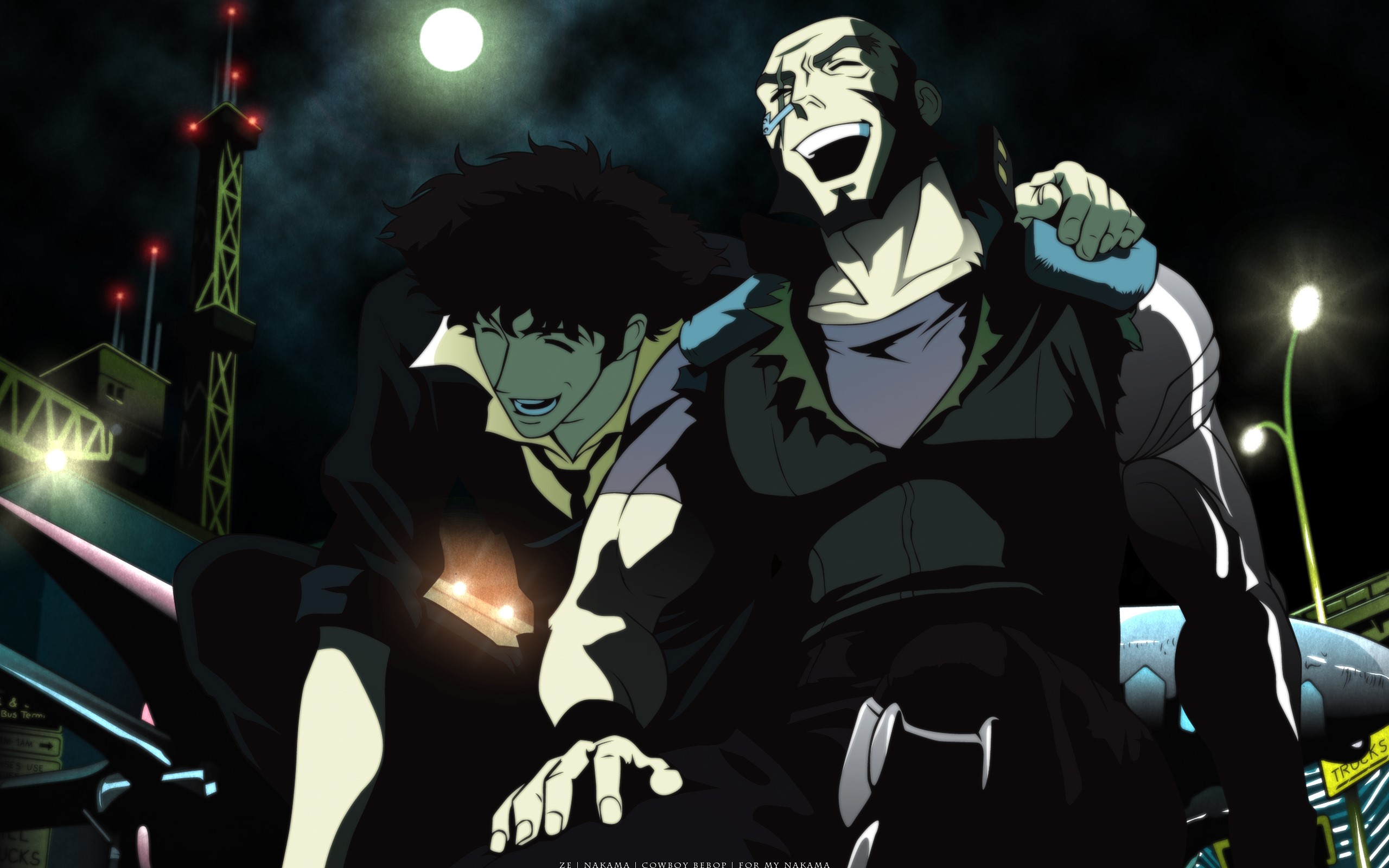 Spike Spiegel and Jet Black from Cowboy Bebop HD Wallpaper