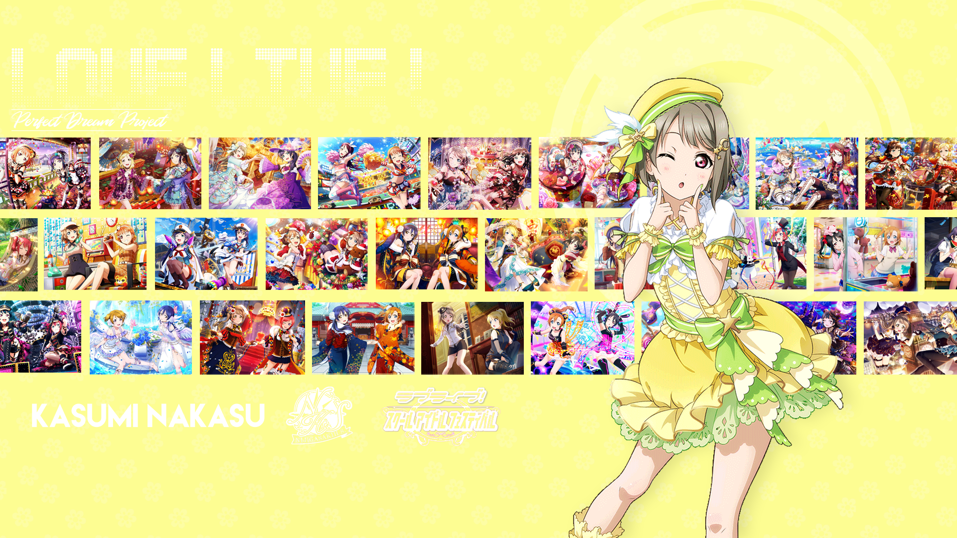 Kasumi Nakasu from Love Live! Perfect Dream Project HD Wallpaper
