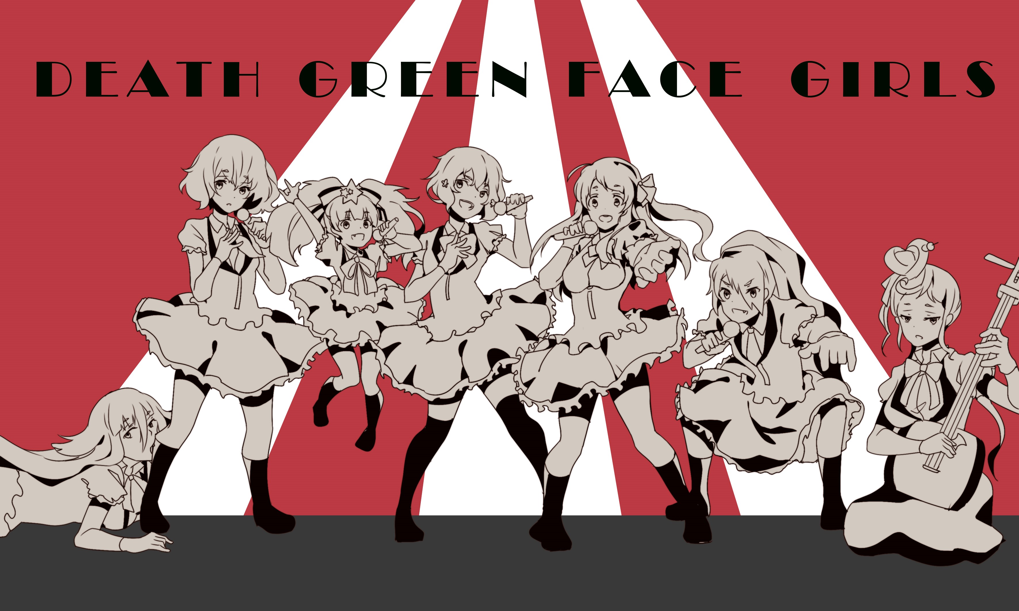 Zombieland Saga girls performing on stage HD Wallpaper