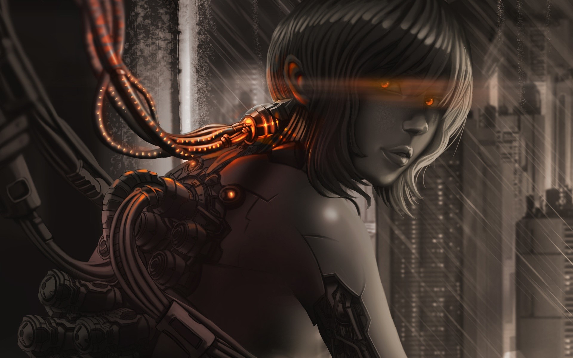 Motoko Kusanagi from Ghost in the Shell HD Wallpaper