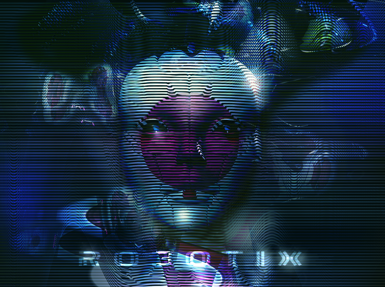 Robotix text on a robot geisha HD Wallpaper