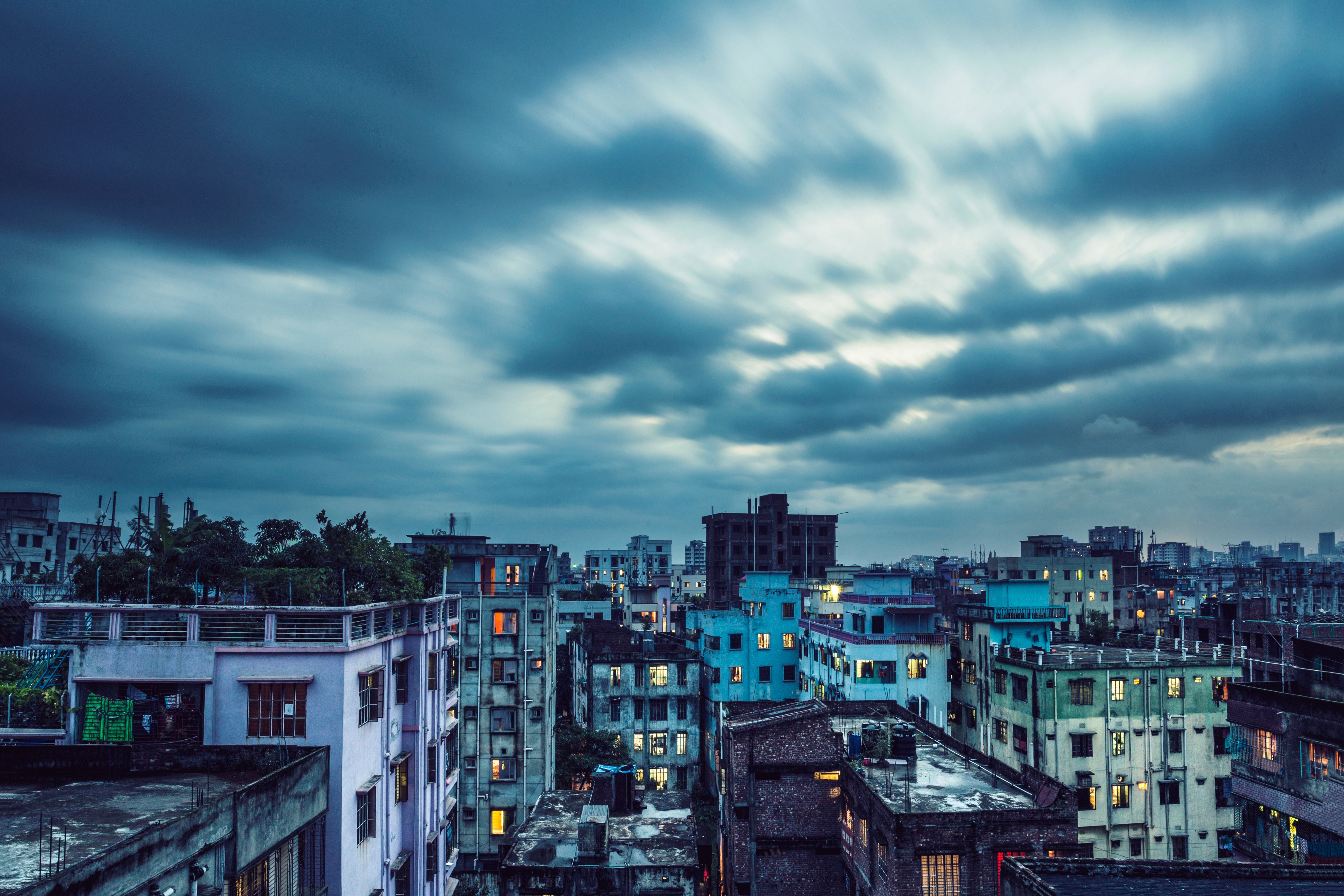 4K Long exposure of city in Bangladesh HD Wallpaper