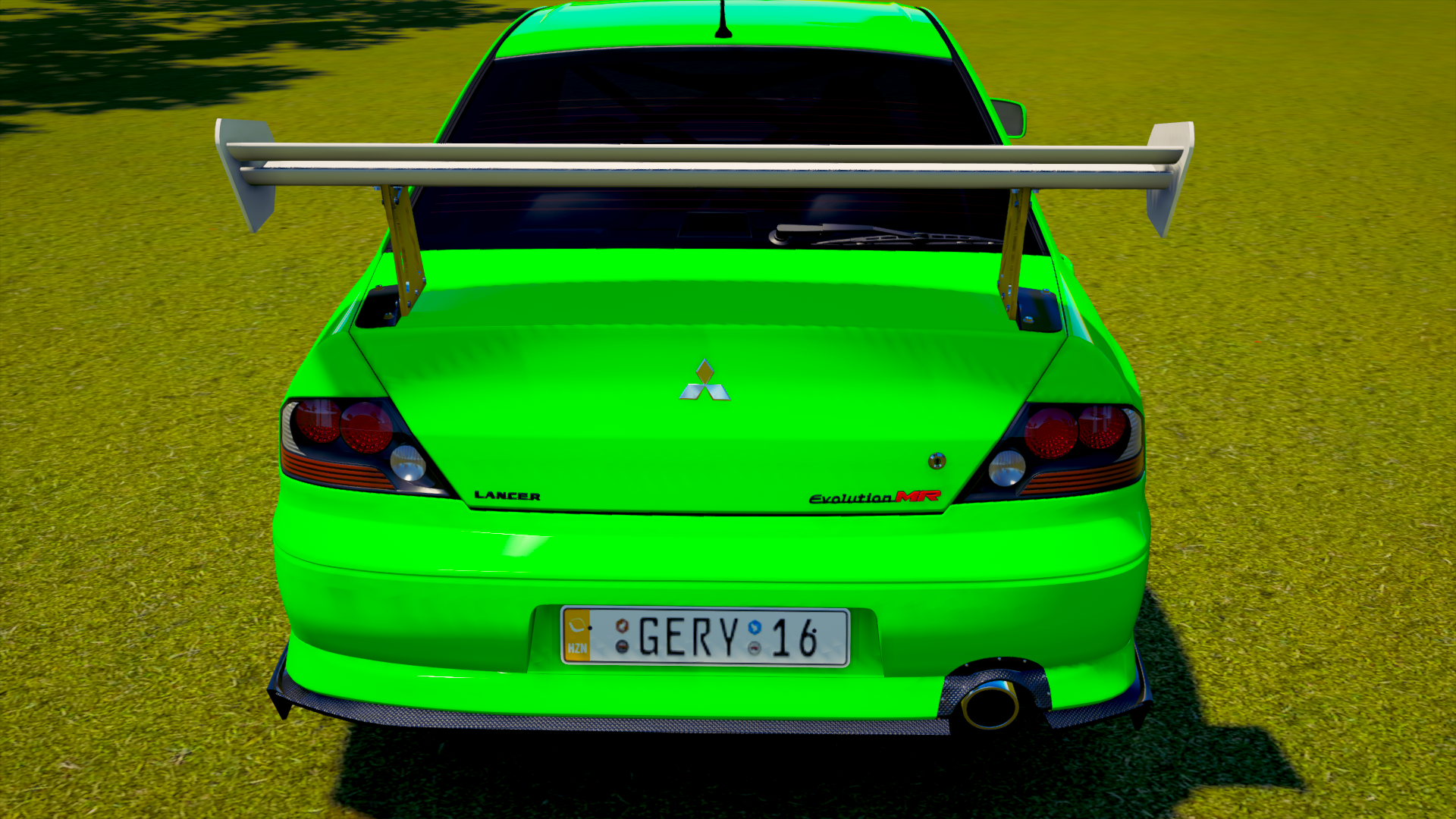 Green Mitsubishi Lancer Evolution VIII from Forza Horizon 3 HD Wallpaper