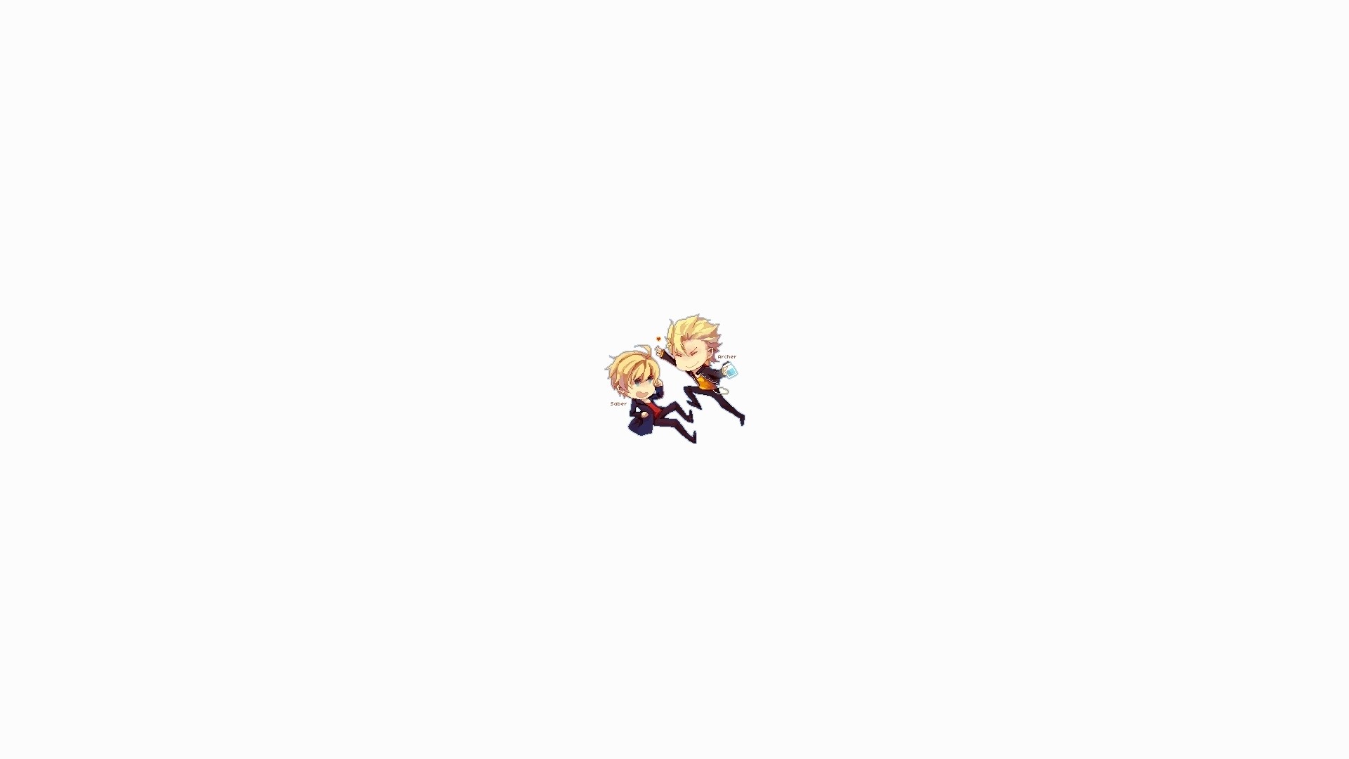Two anime boys with blonde hair on a white background HD Wallpaper