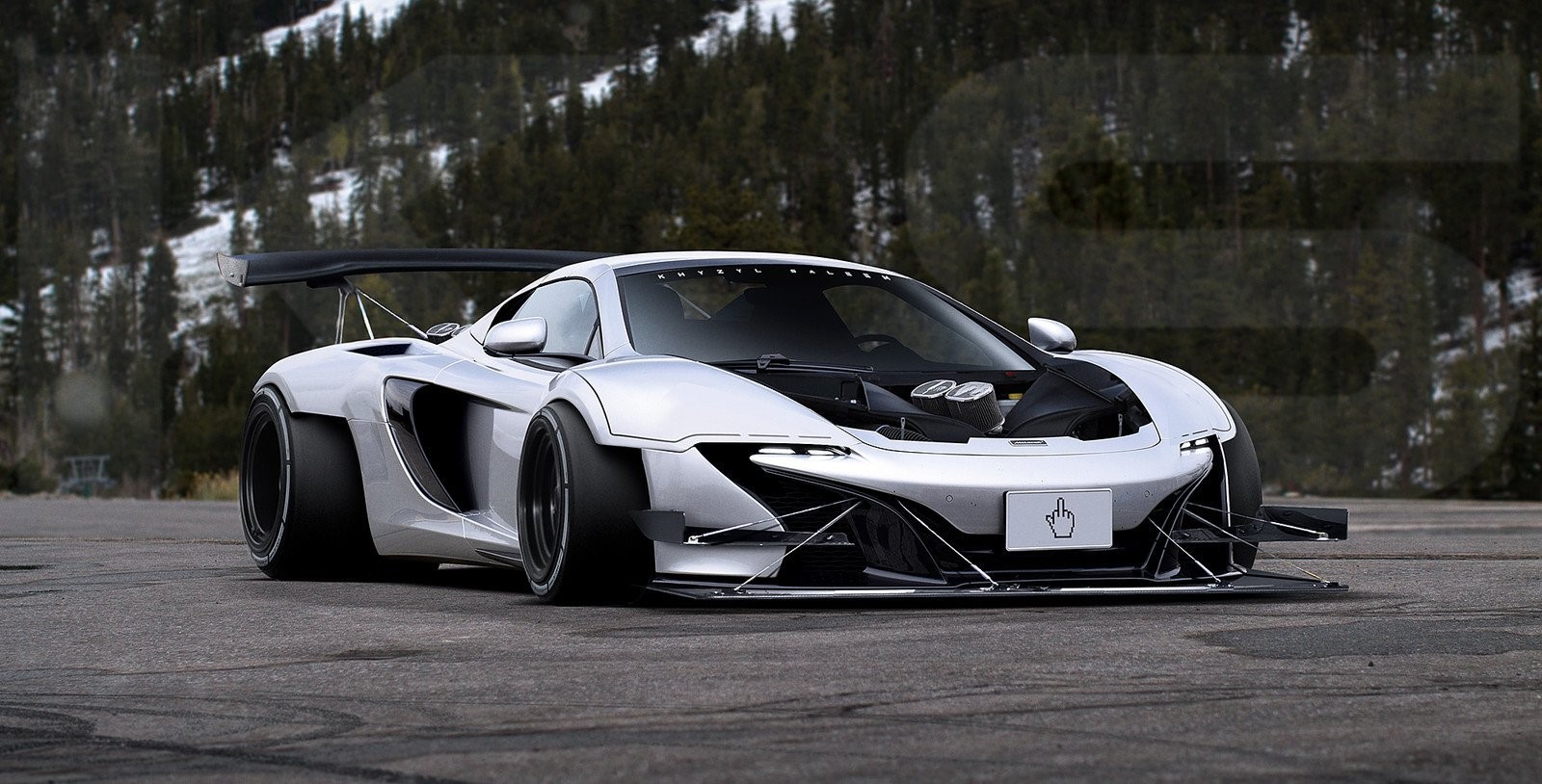 Widebody McLaren by Khyzyl Saleem HD Wallpaper