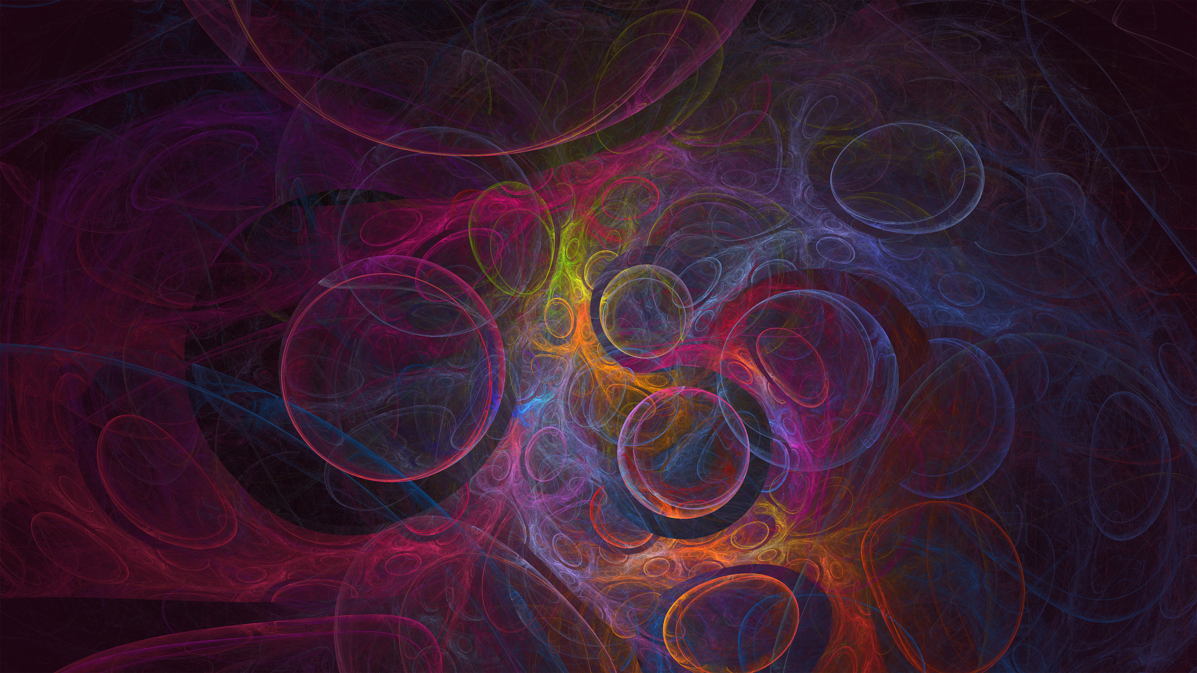 4K Colorful Fractal Abstract Psychedelic Digital Art HD Wallpaper