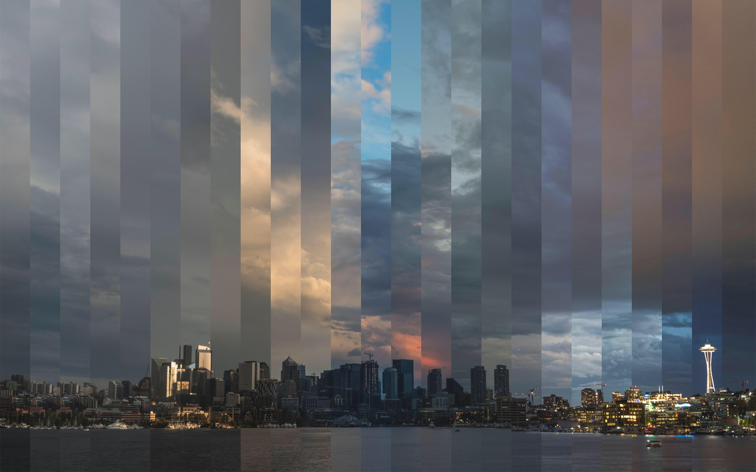 Seattle Skyline Timelapse Digital Art HD Wallpaper