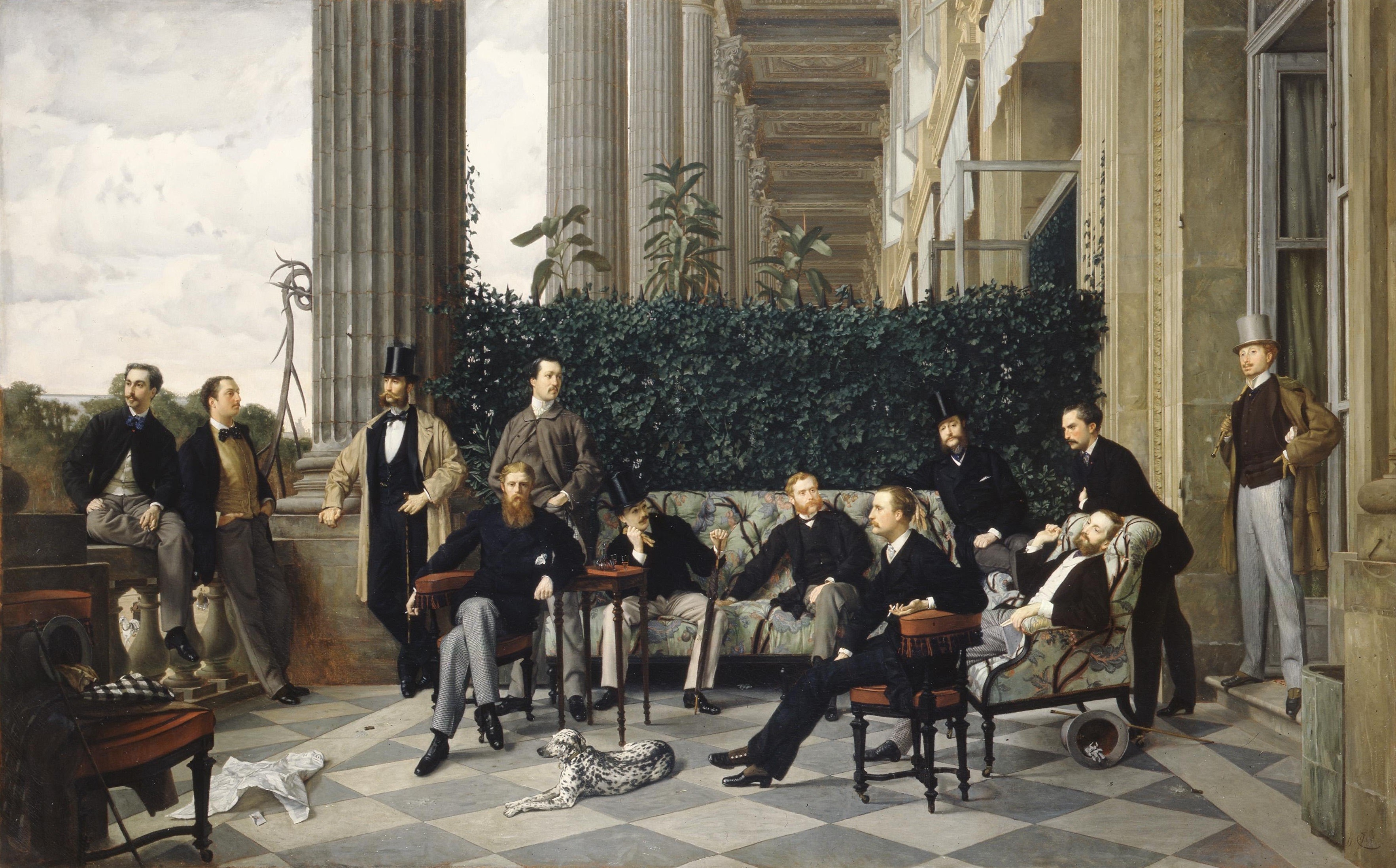 The Circle of the Rue Royale by James Tissot HD Wallpaper