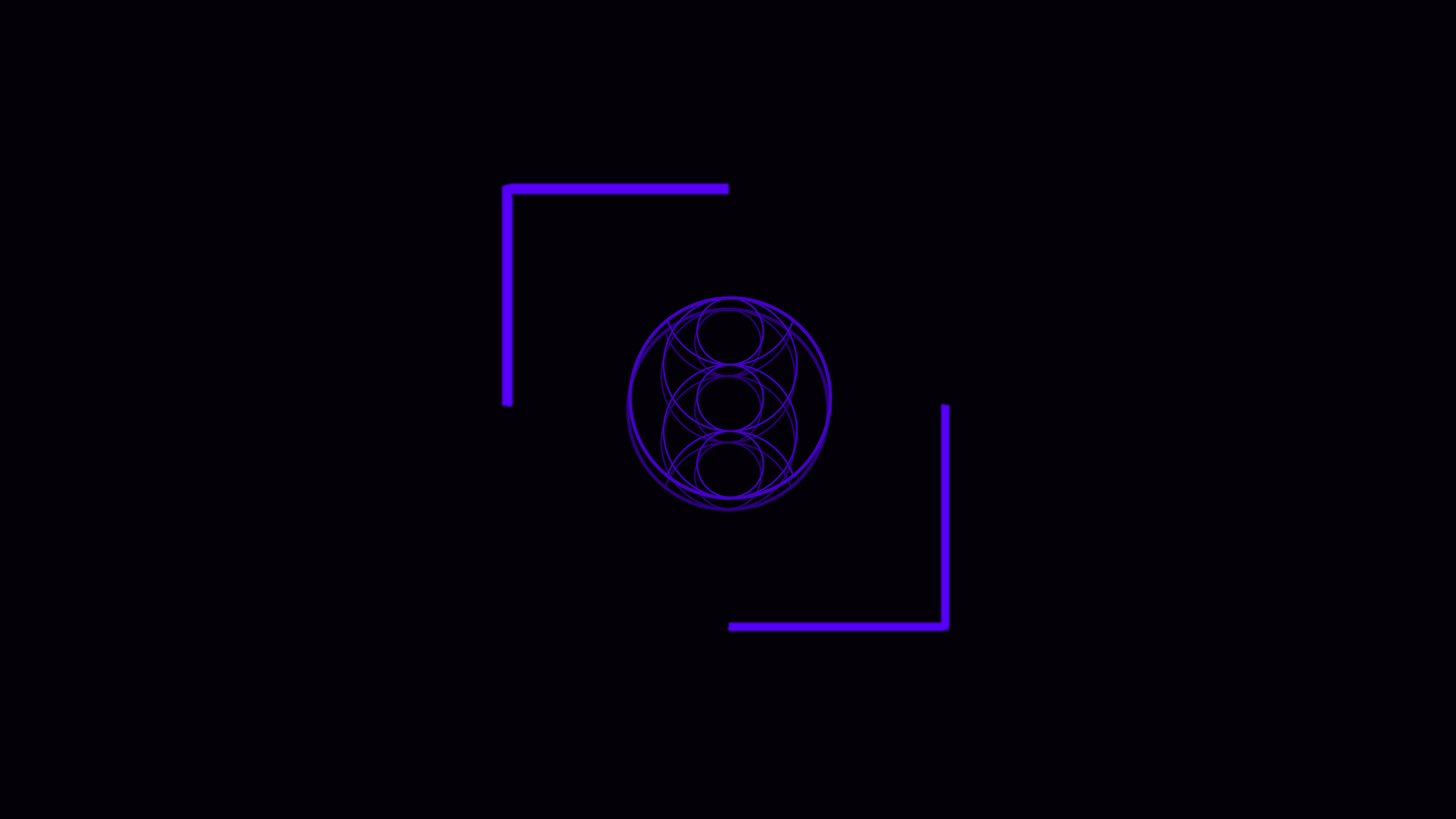 Geometric shapes and lines on a dark background HD Wallpaper