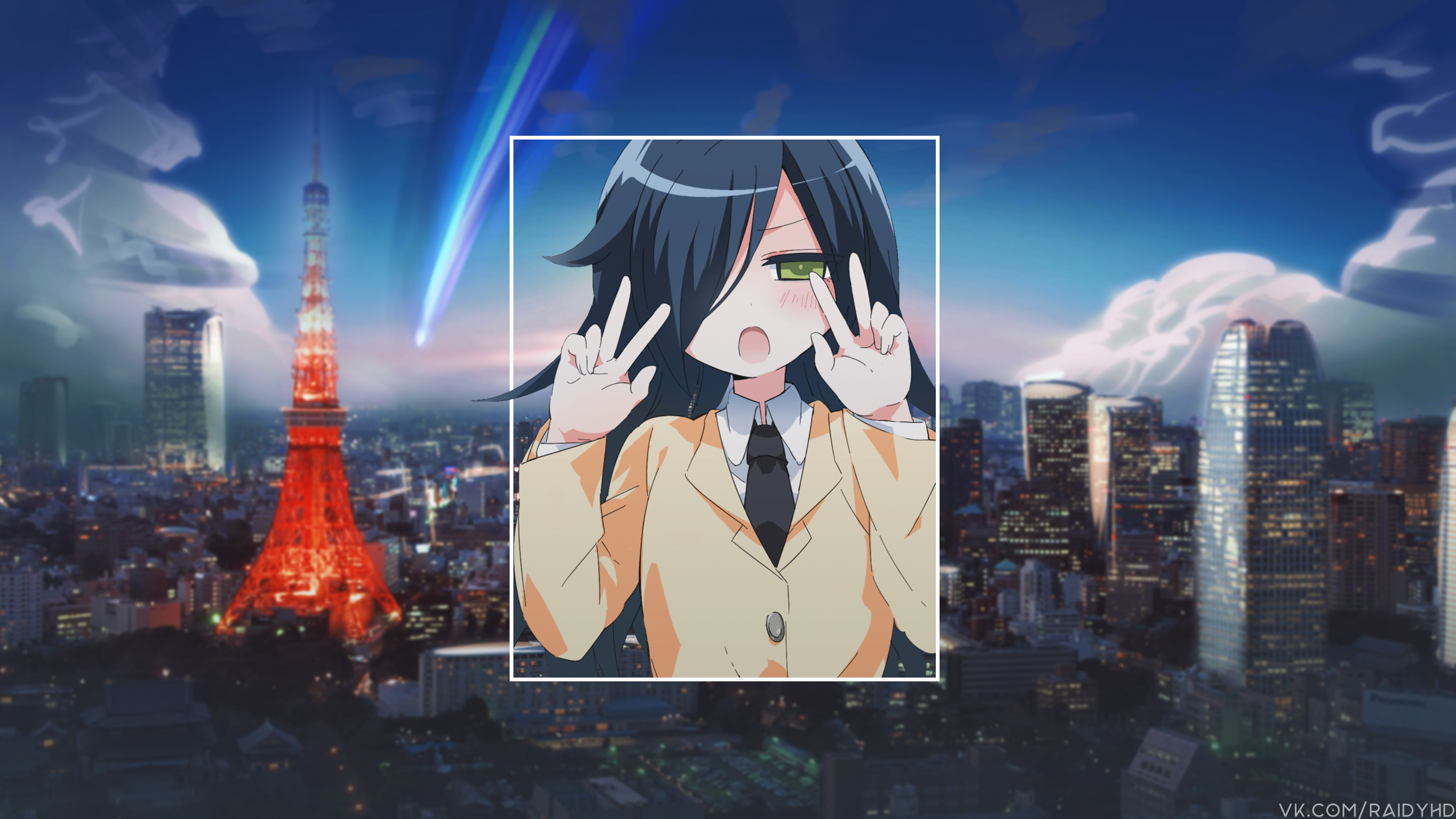 4K Anime Girl from Watashi ga Motenai no wa Dou Kangaetemo Omaera ga Warui! in Tokyo HD Wallpaper