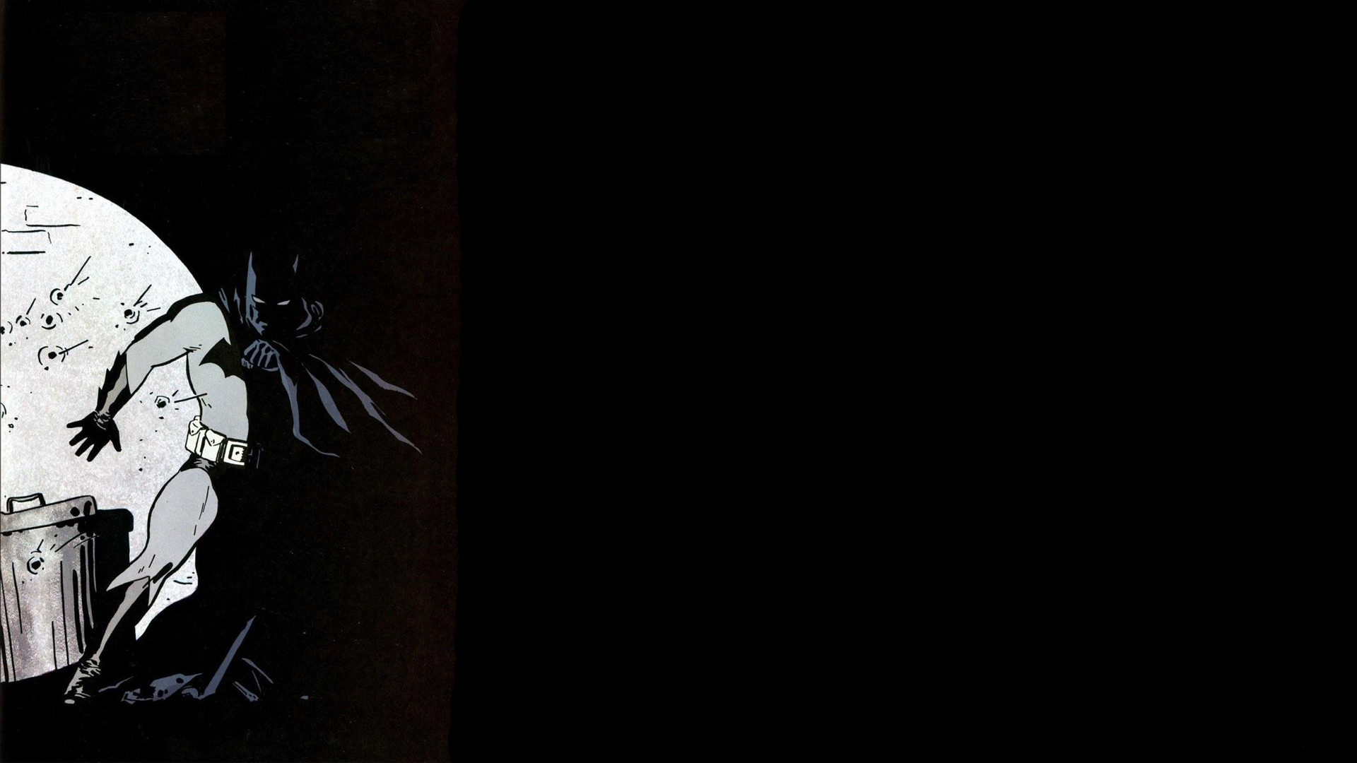Batman in a dark alley HD Wallpaper