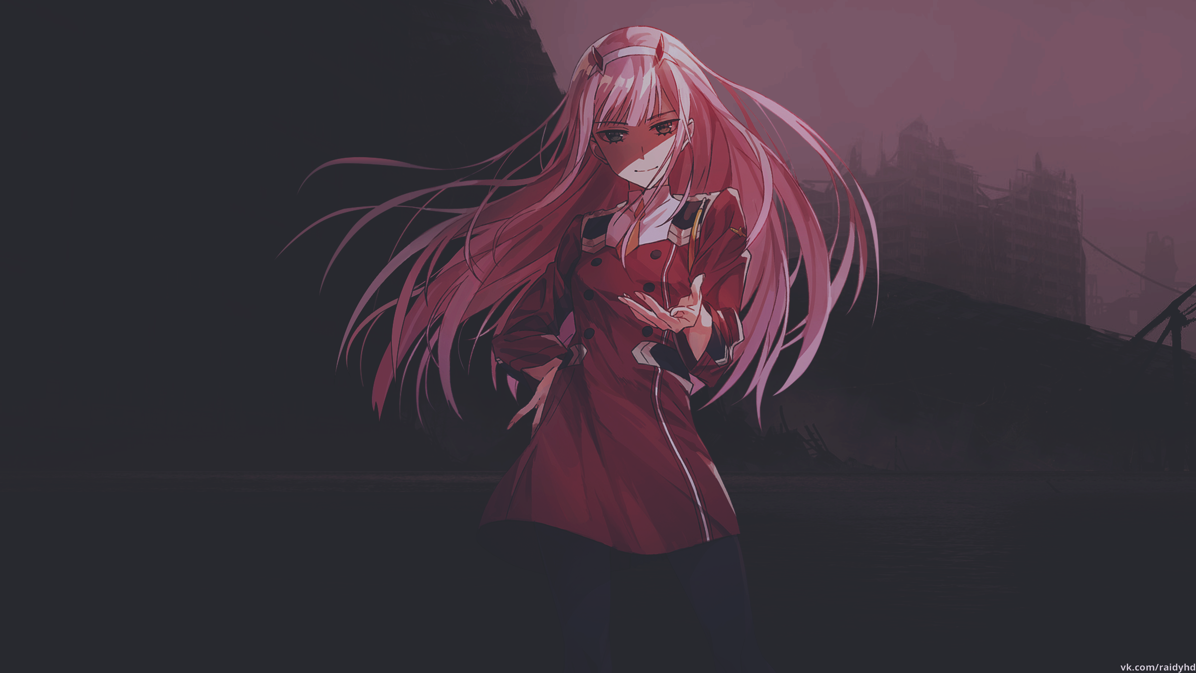 Zero Two from Darling in the FranXX 4K HD Wallpaper