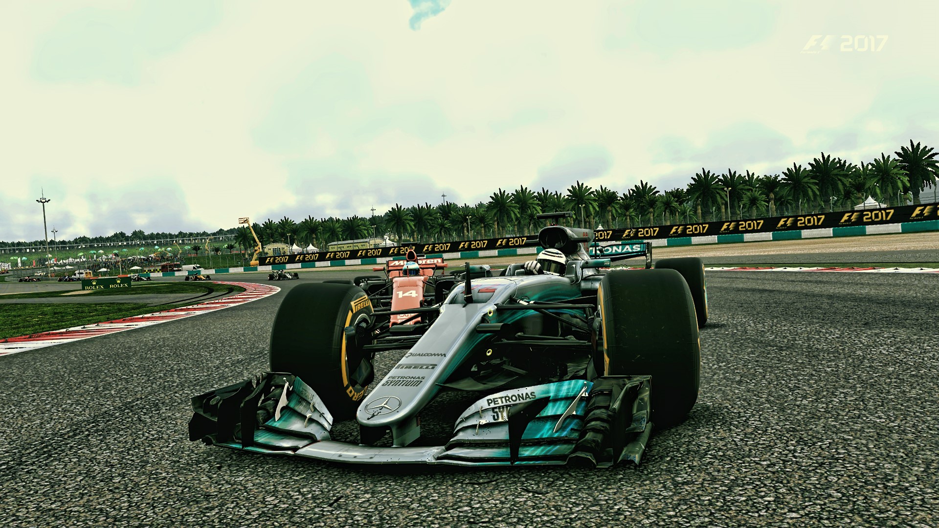 Mercedes AMG Petronas F1 2017 Formula 1 Race HD Wallpaper