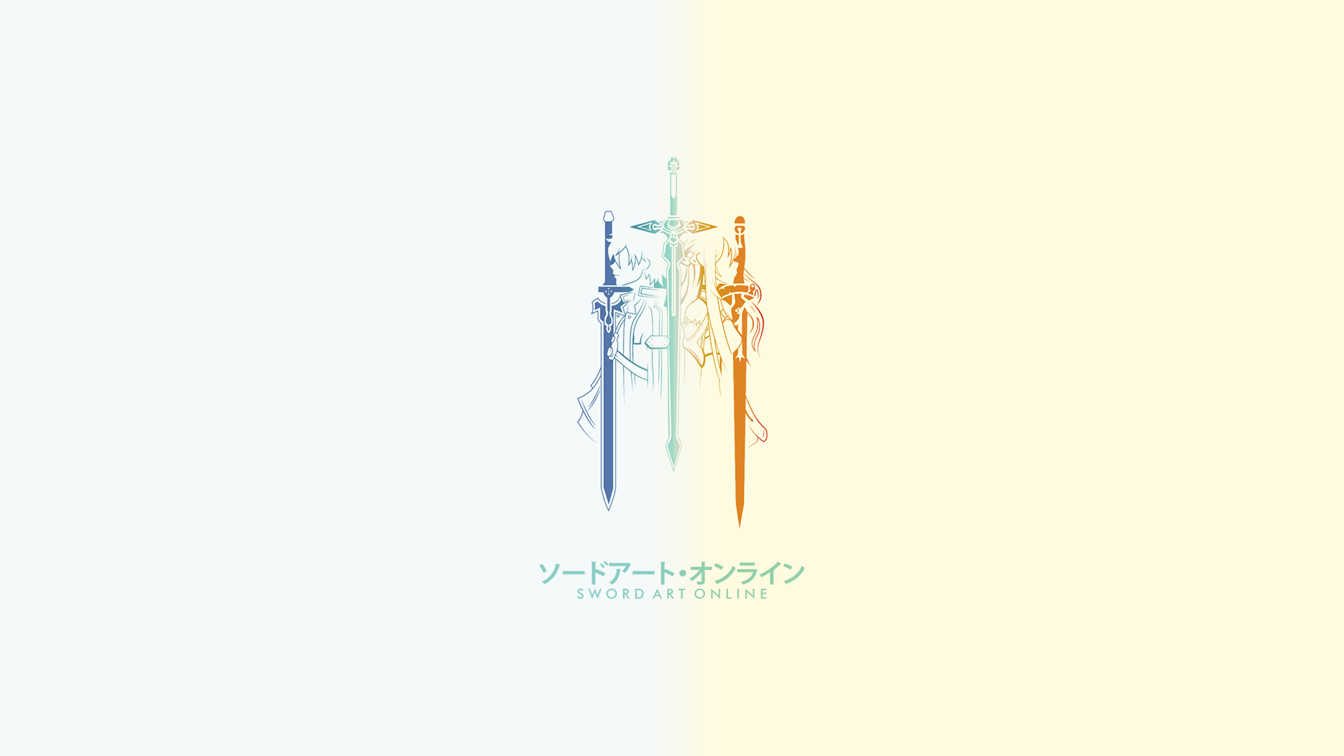 Sword Art Online anime logo with swords HD Wallpaper