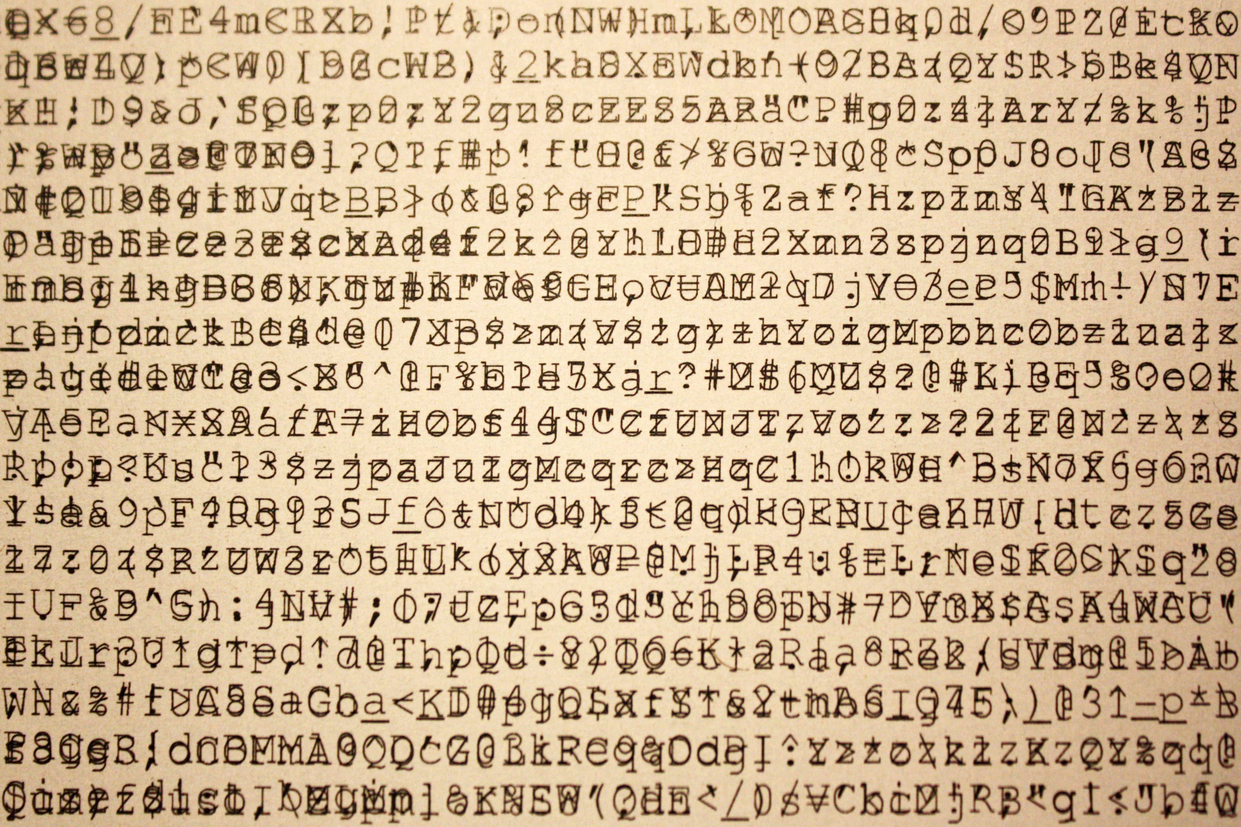 Text pattern with symbols HD Wallpaper