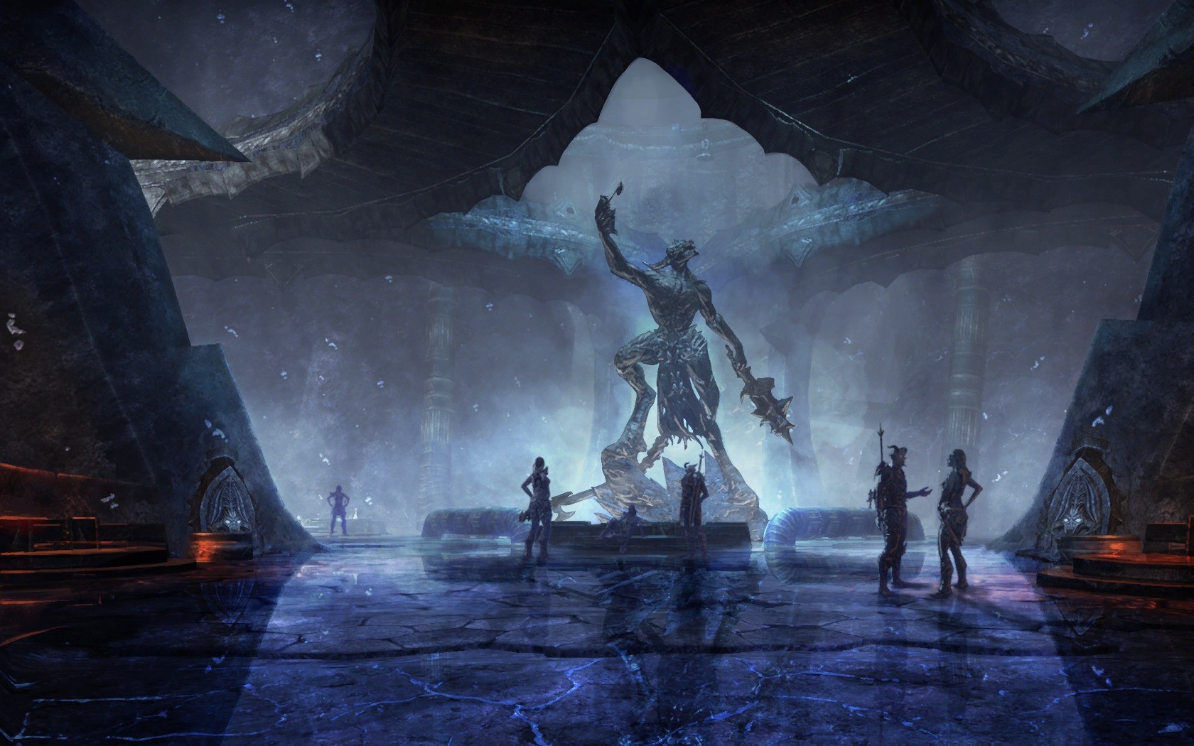Statue of Molag Bal in The Elder Scrolls Online HD Wallpaper