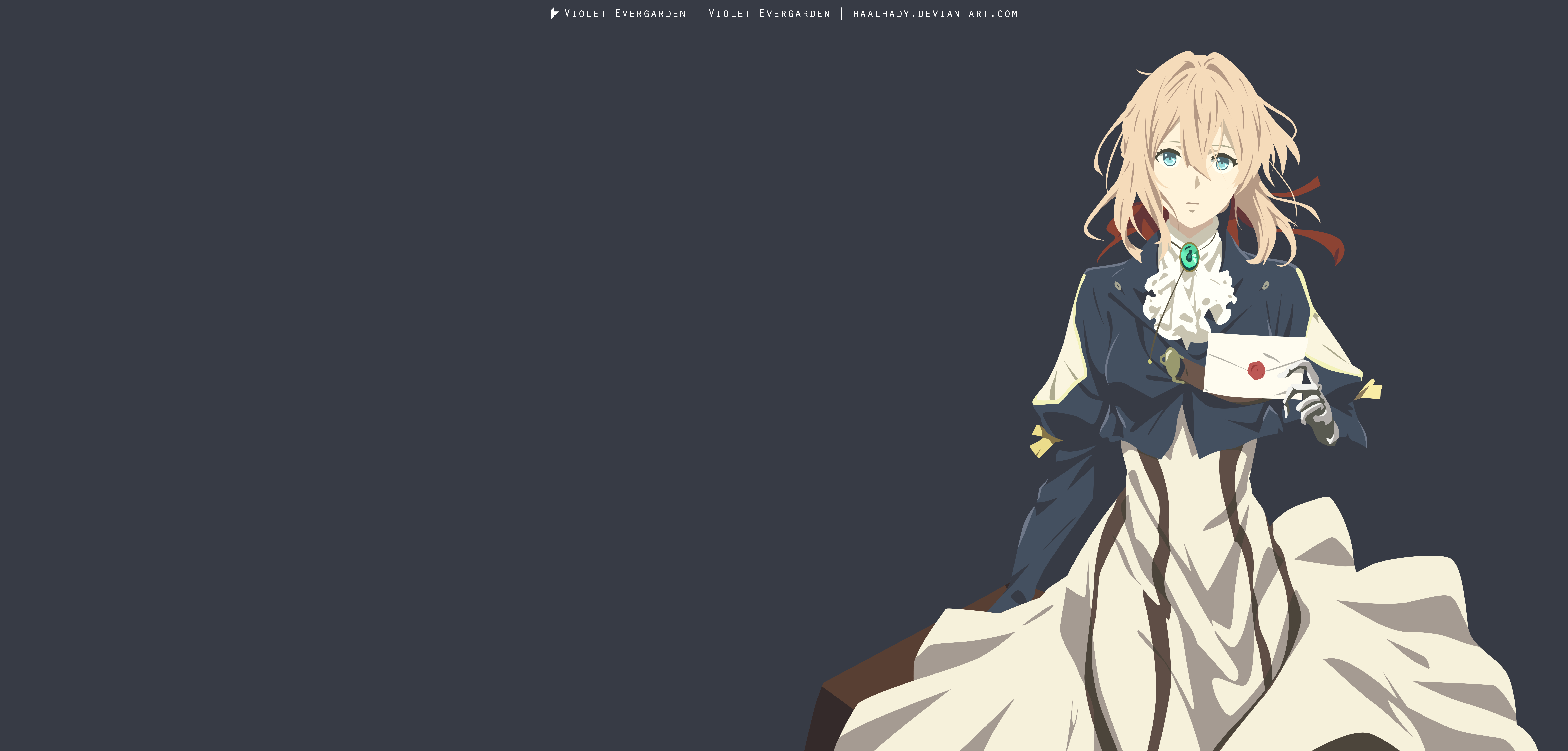 Violet Evergarden holding a letter HD Wallpaper