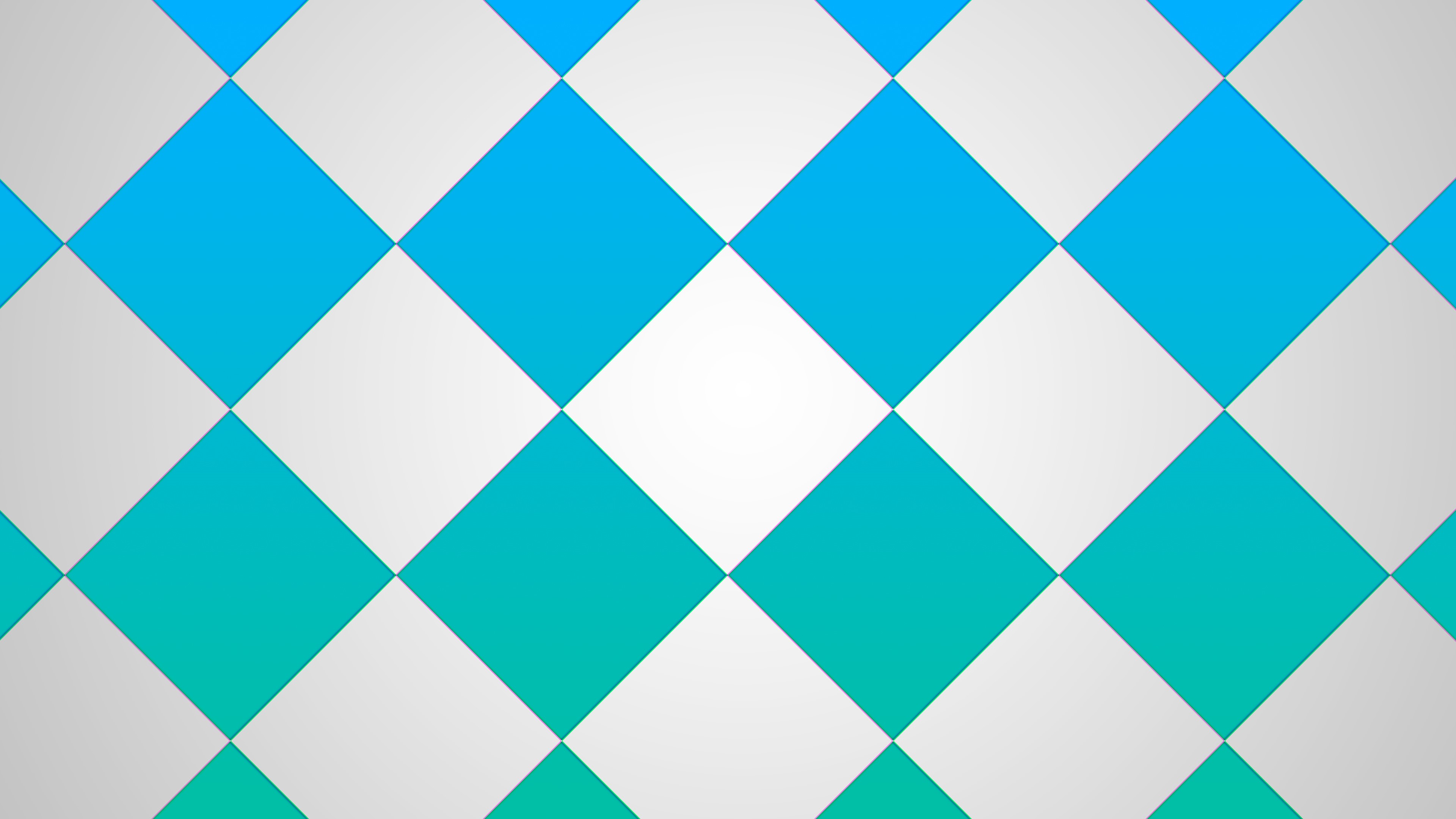 Abstract geometric pattern of blue and white diamonds HD Wallpaper