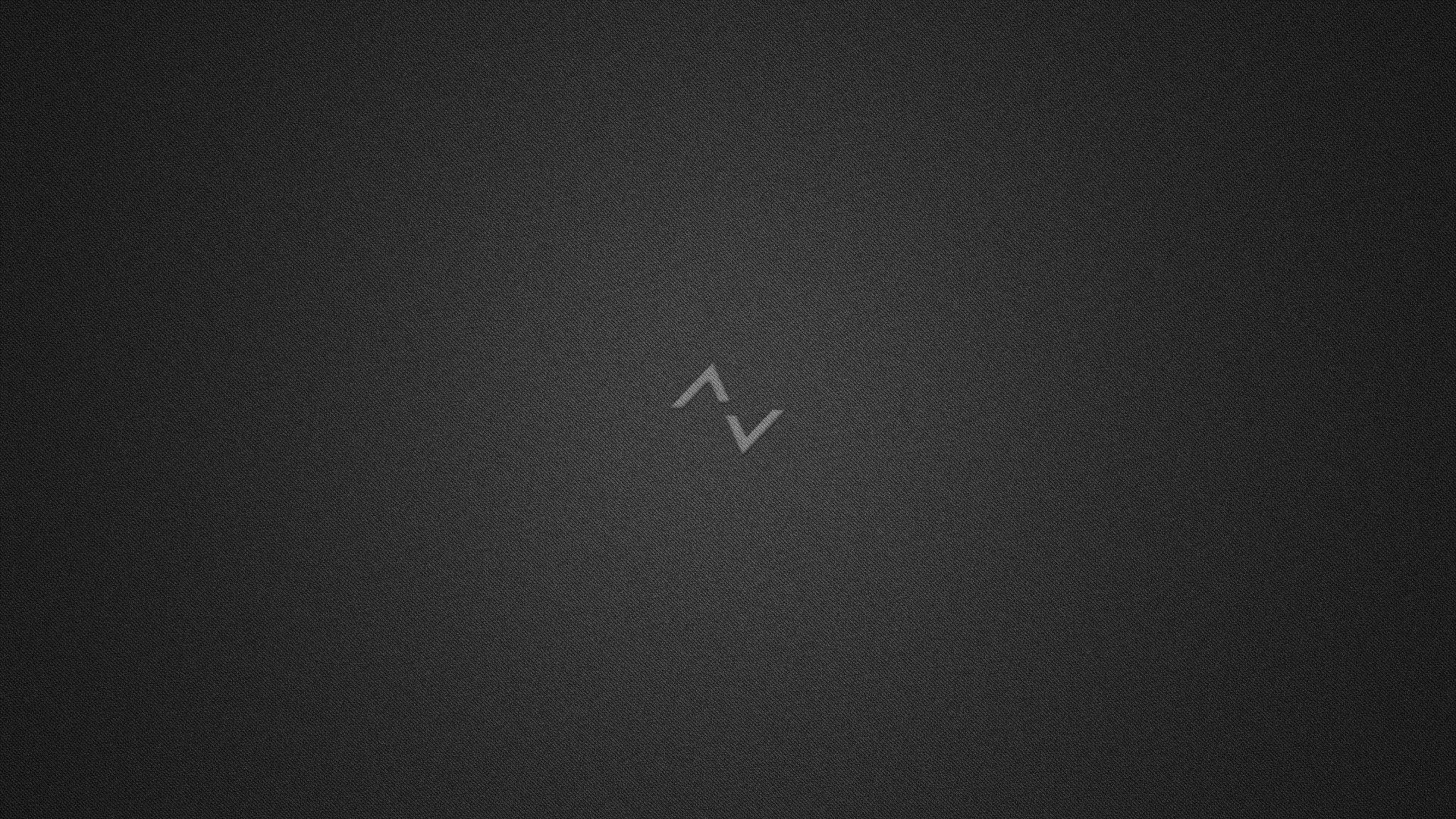 Minimalist dark background with abstract symbol HD Wallpaper