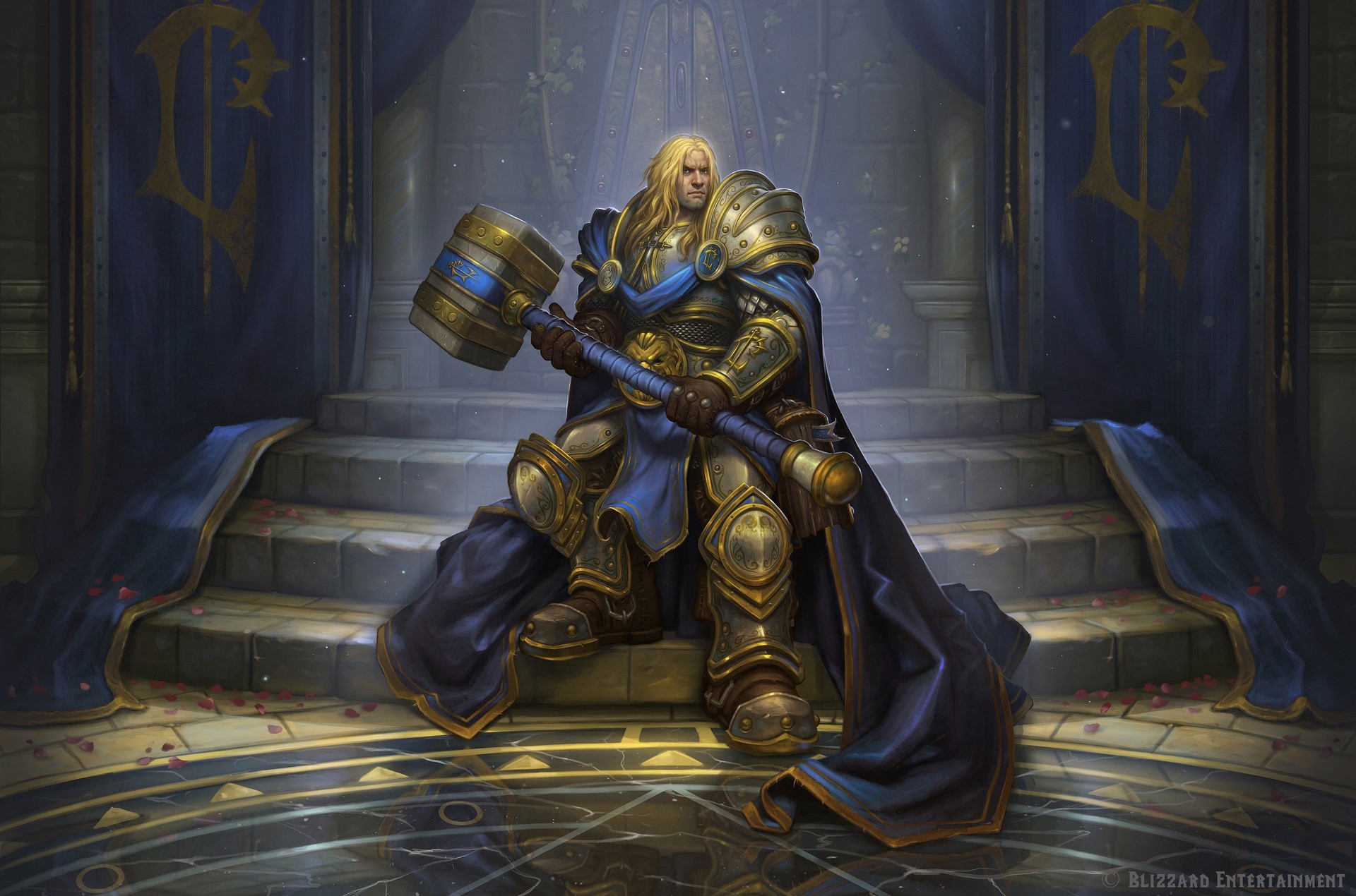 King Varian Wrynn from World of Warcraft HD Wallpaper