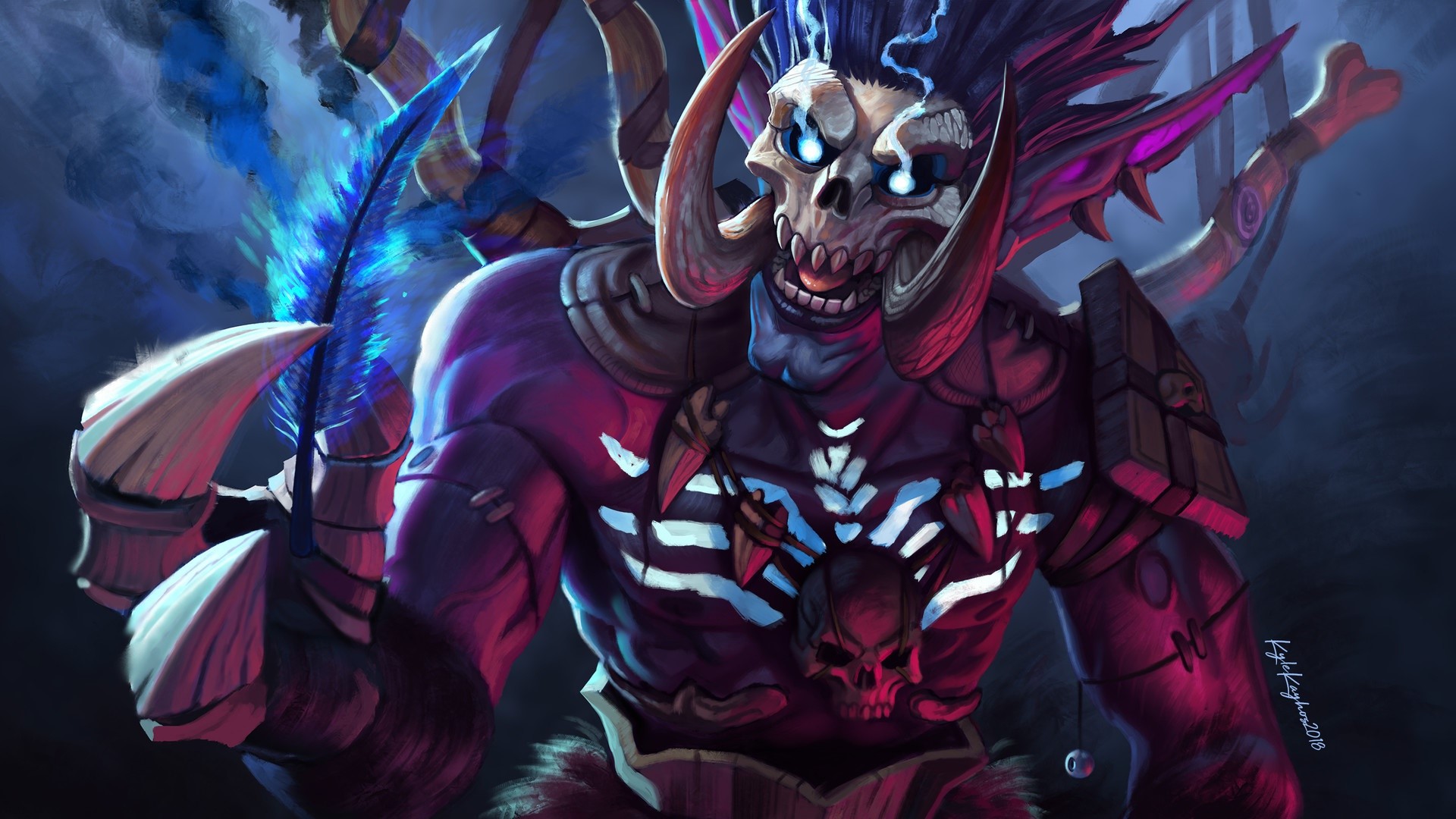 Troll shaman from World of Warcraft HD Wallpaper