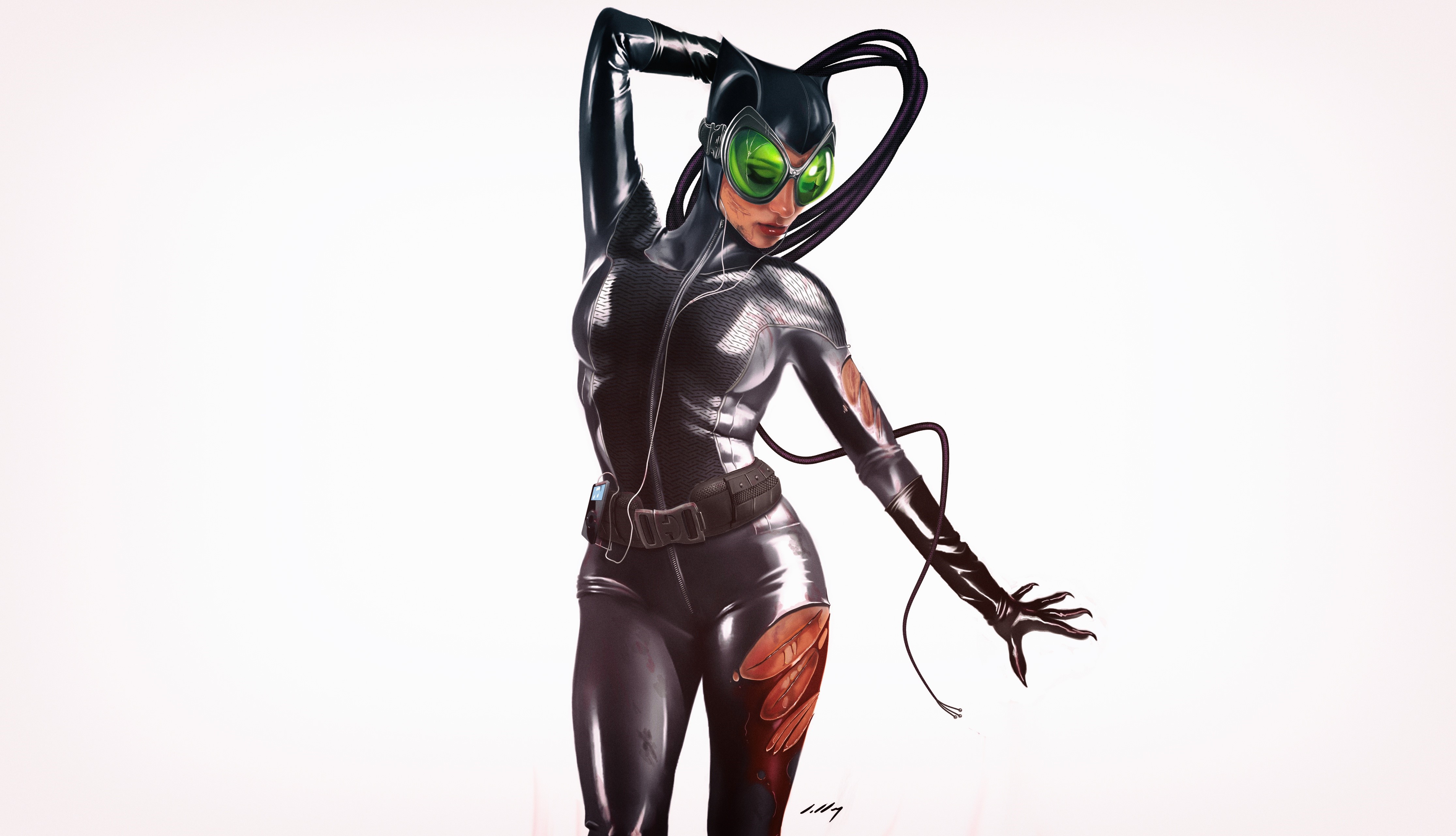4K artwork of Catwoman from DC Comics HD Wallpaper