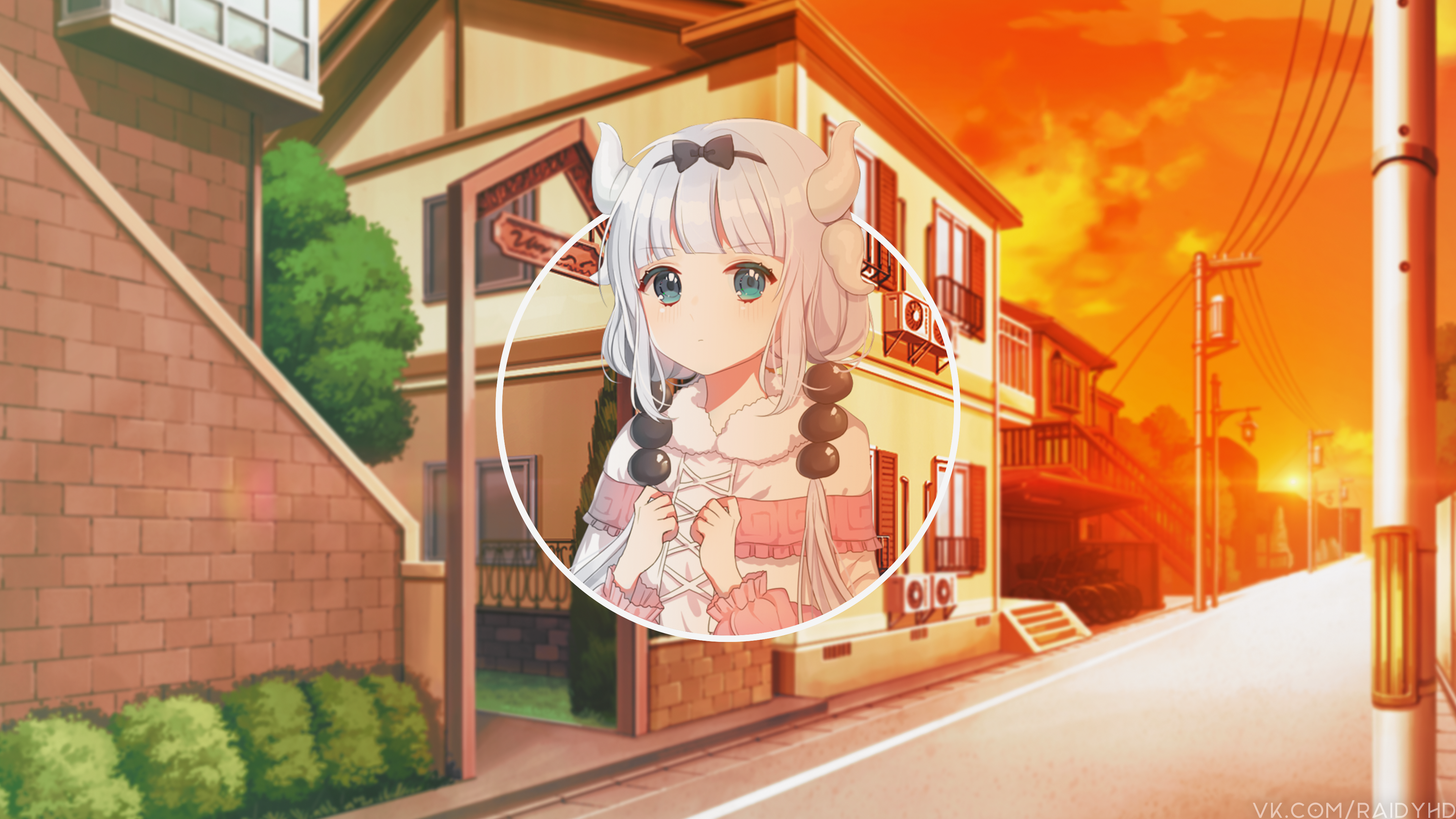 Kanna Kamui from Miss Kobayashi's Dragon Maid 4K HD Wallpaper