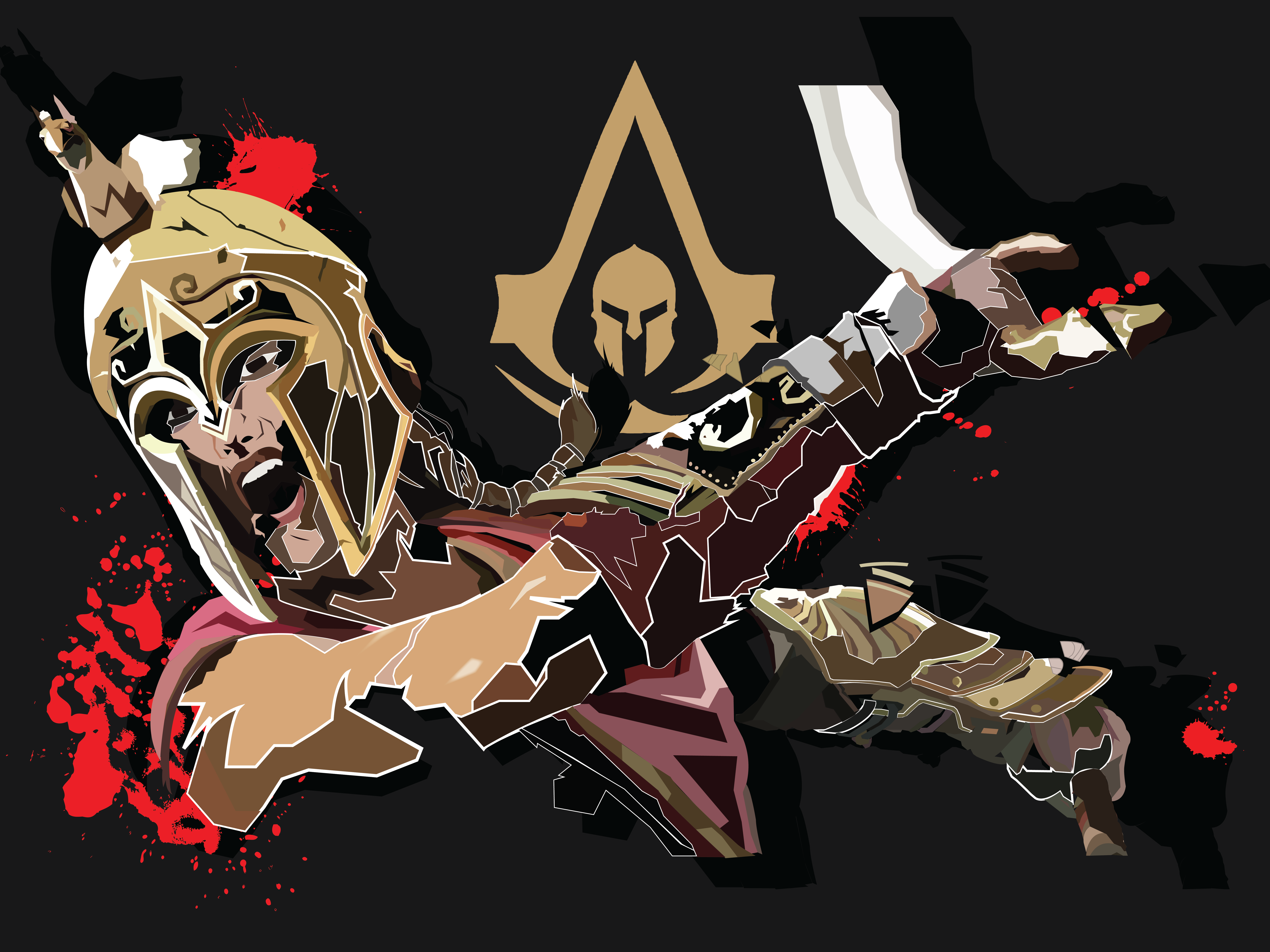 Kassandra from Assassin's Creed Odyssey fan art HD Wallpaper