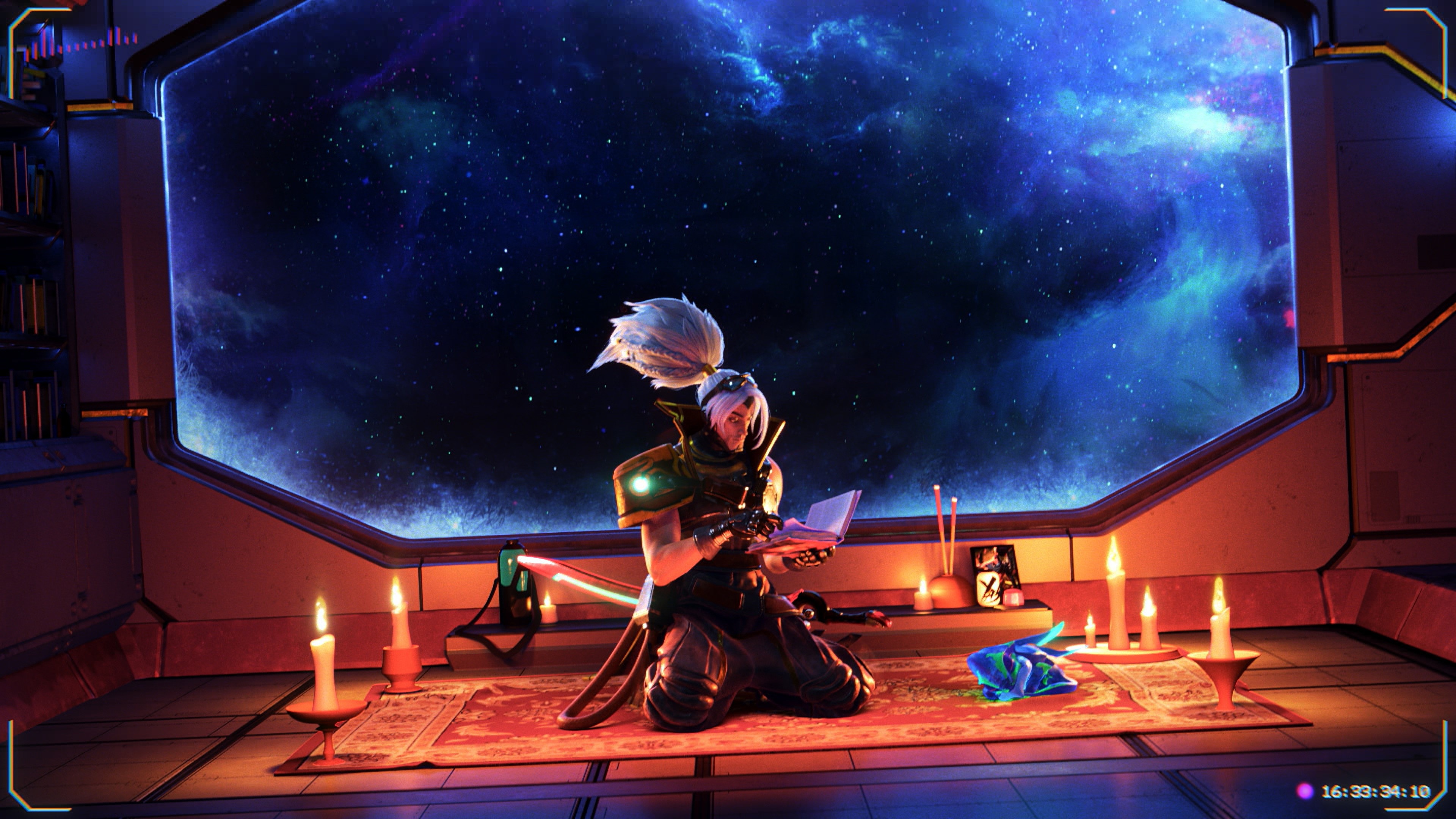 Yasuo from League of Legends in a spaceship HD Wallpaper