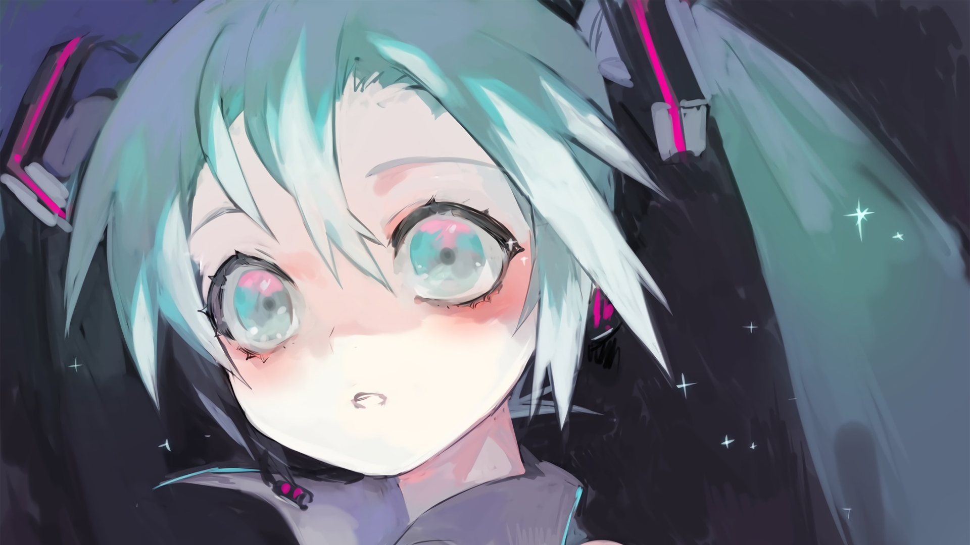 Hatsune Miku from Vocaloid HD Wallpaper