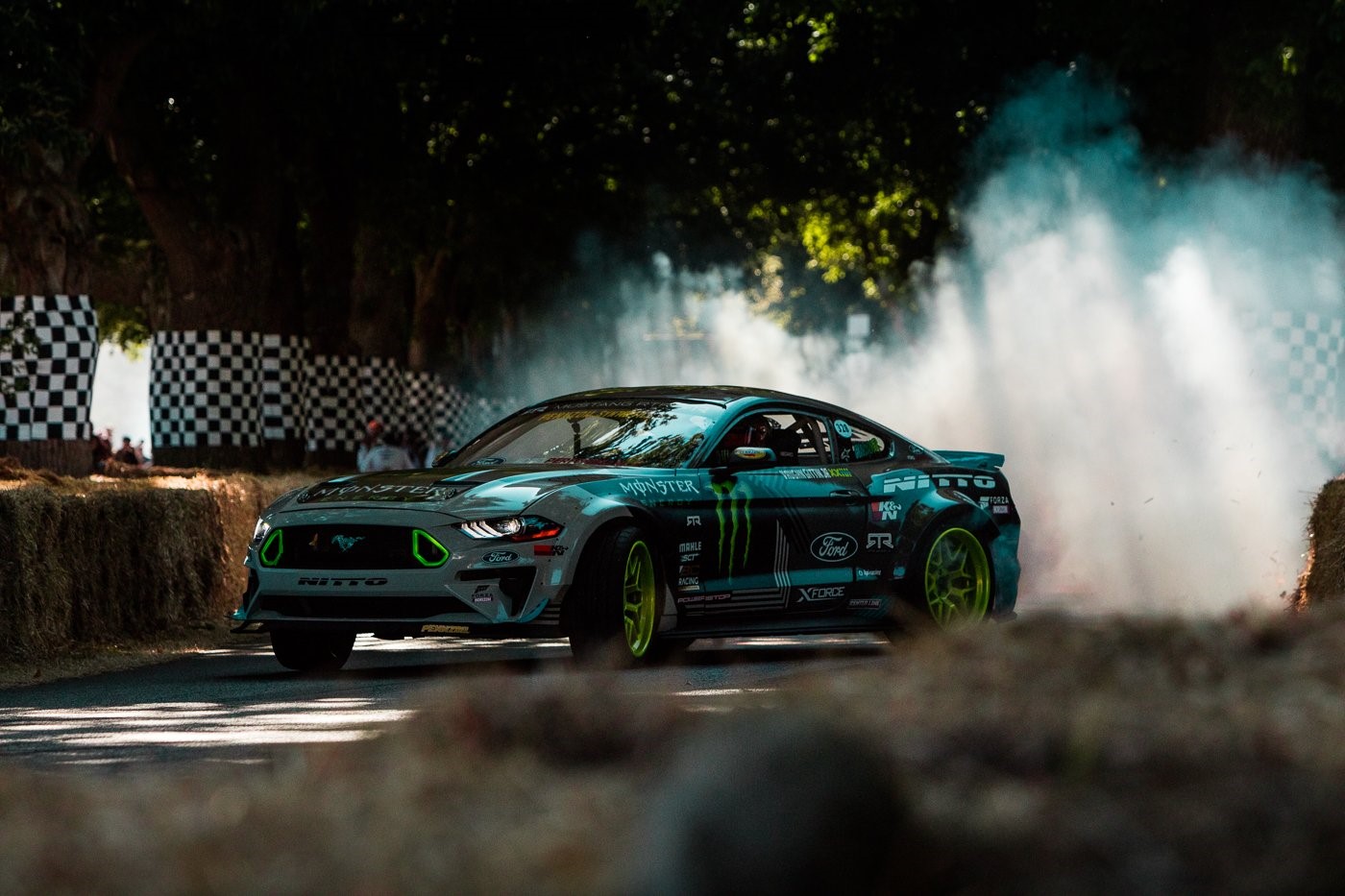 Ford Mustang RTR drifting at Goodwood Festival of Speed HD Wallpaper