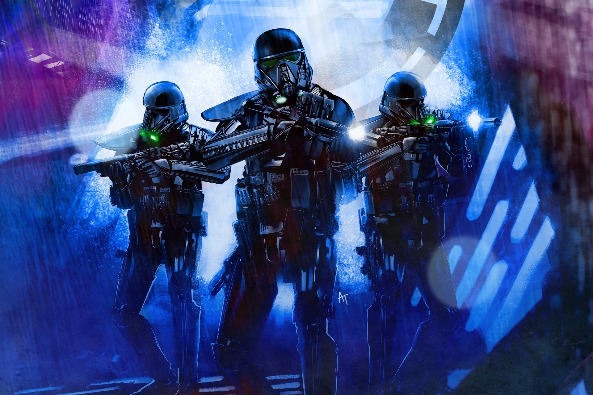Three Death Troopers from Star Wars HD Wallpaper