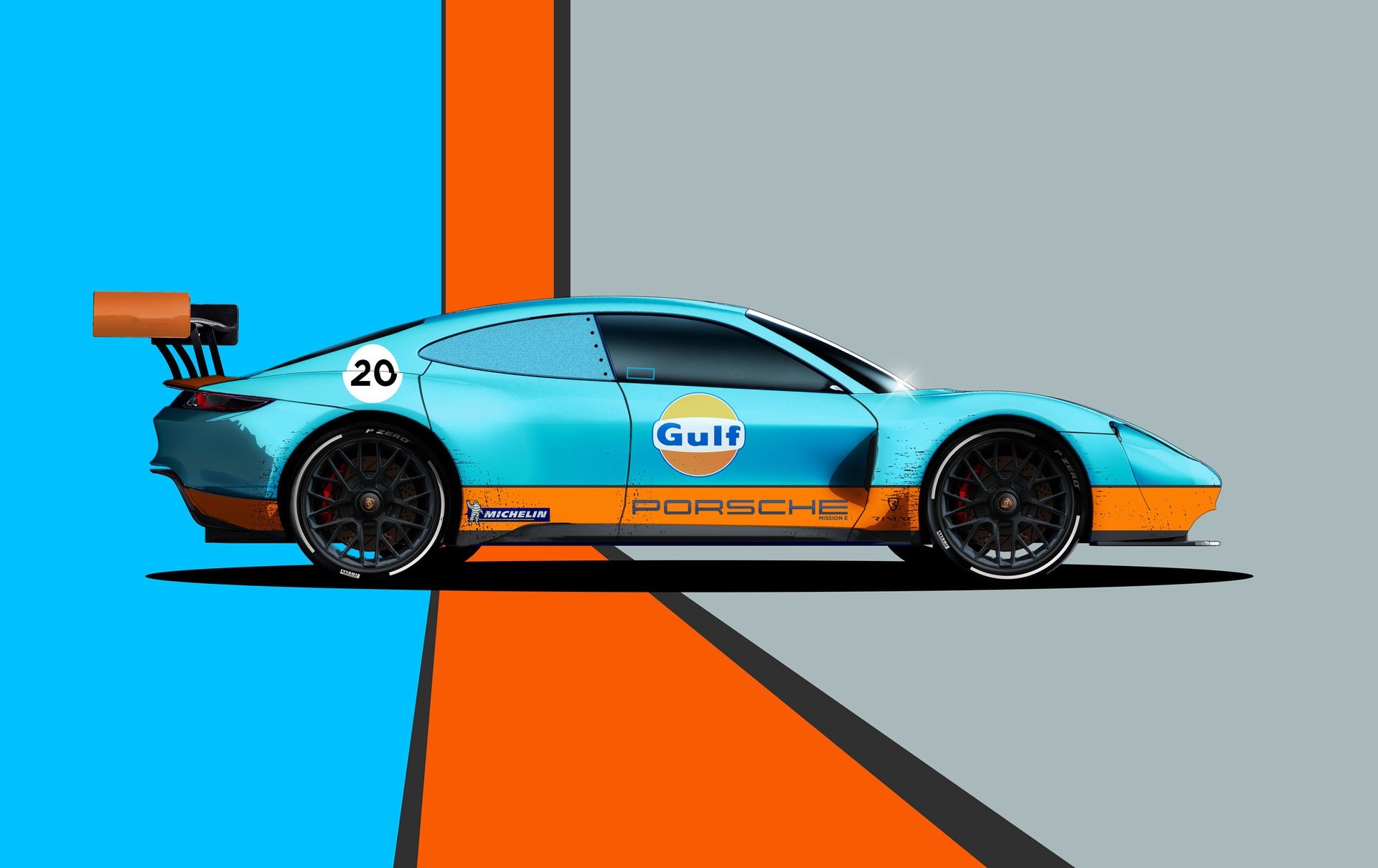 Porsche 911 Gulf livery race car HD Wallpaper