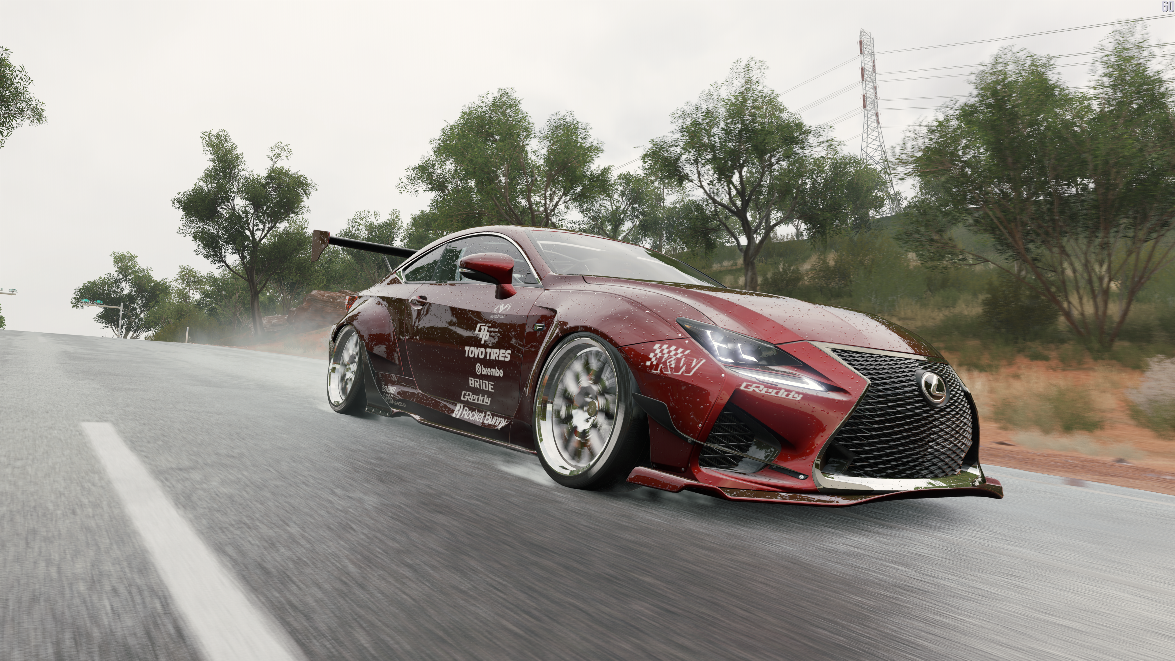 4K Widebody Lexus RC F in Forza Horizon 3 HD Wallpaper