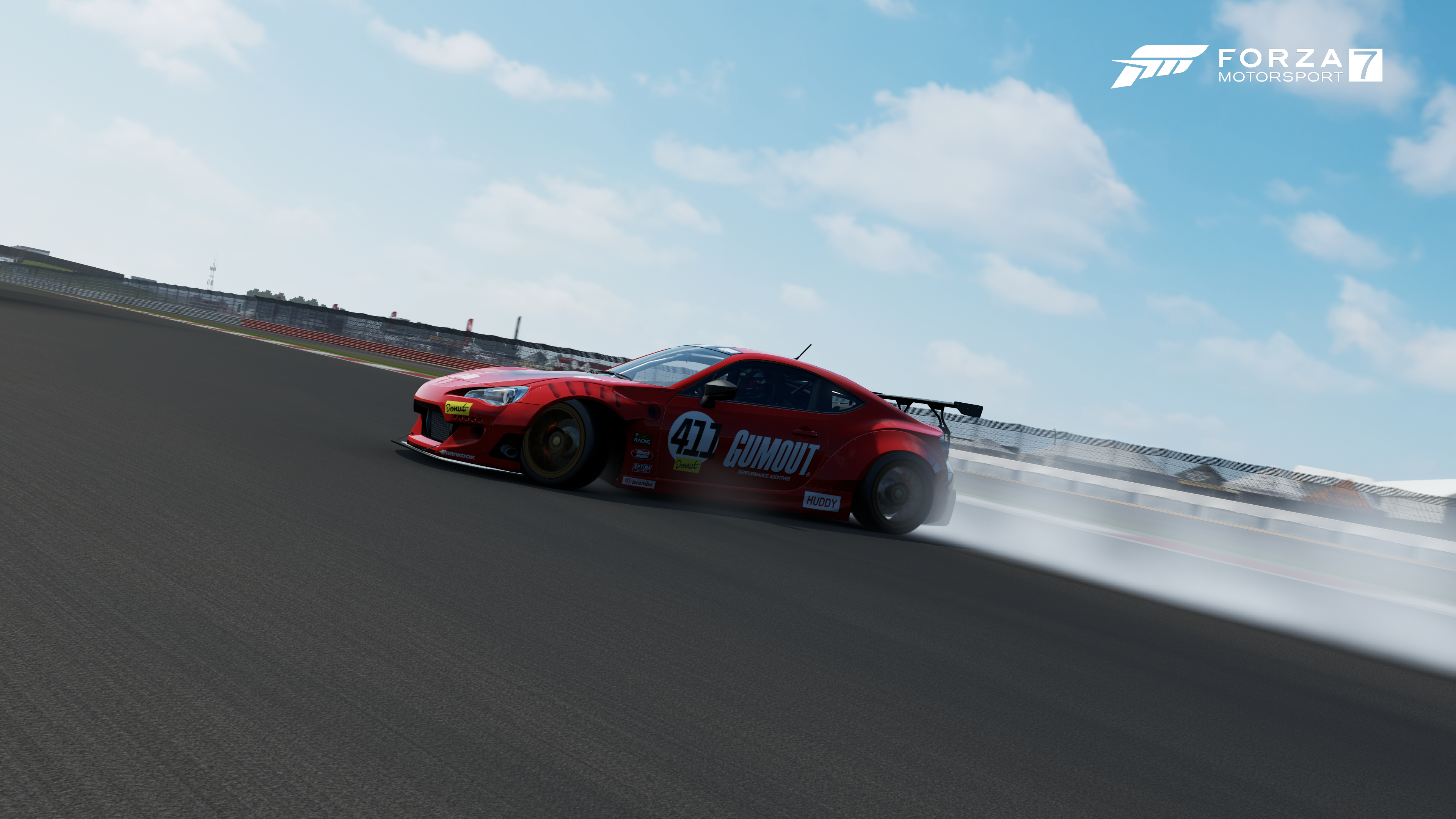 Forza Motorsport 7: Red Subaru BRZ Drift HD Wallpaper