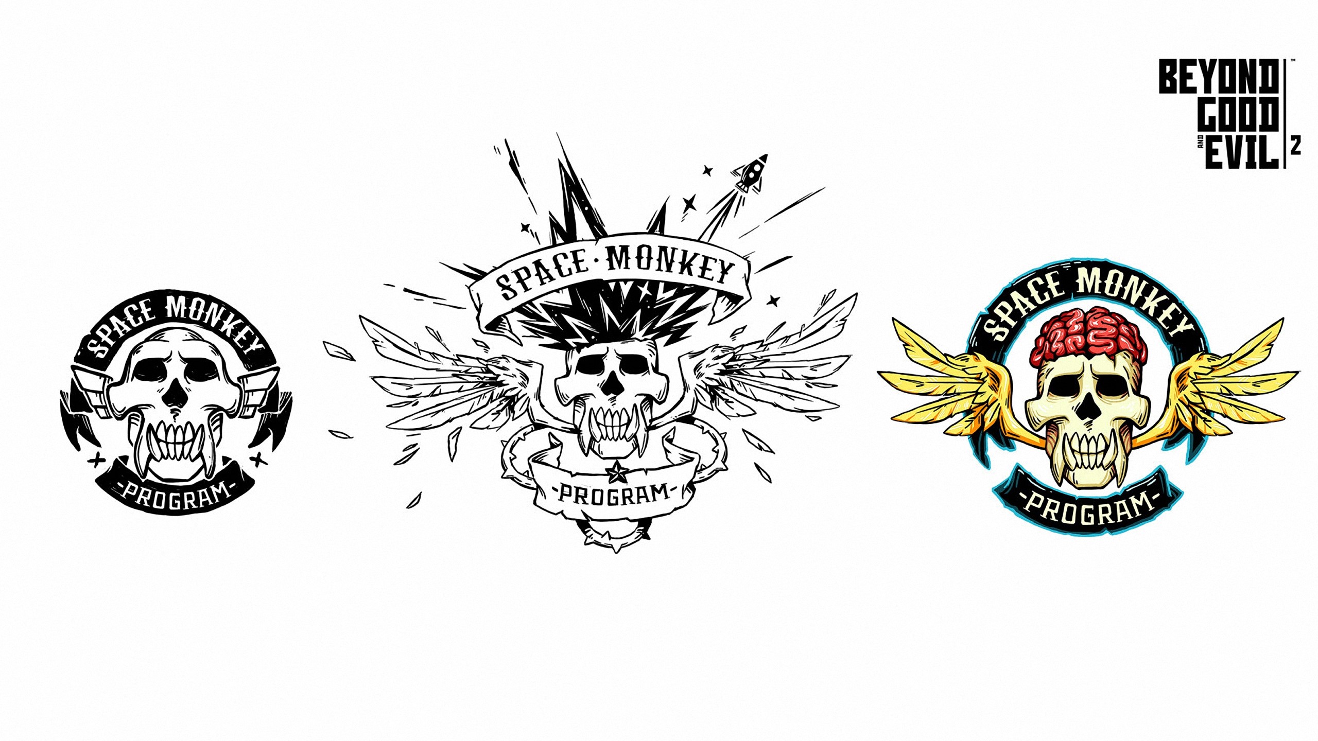 Space Monkey Program logos from Beyond Good & Evil 2 HD Wallpaper